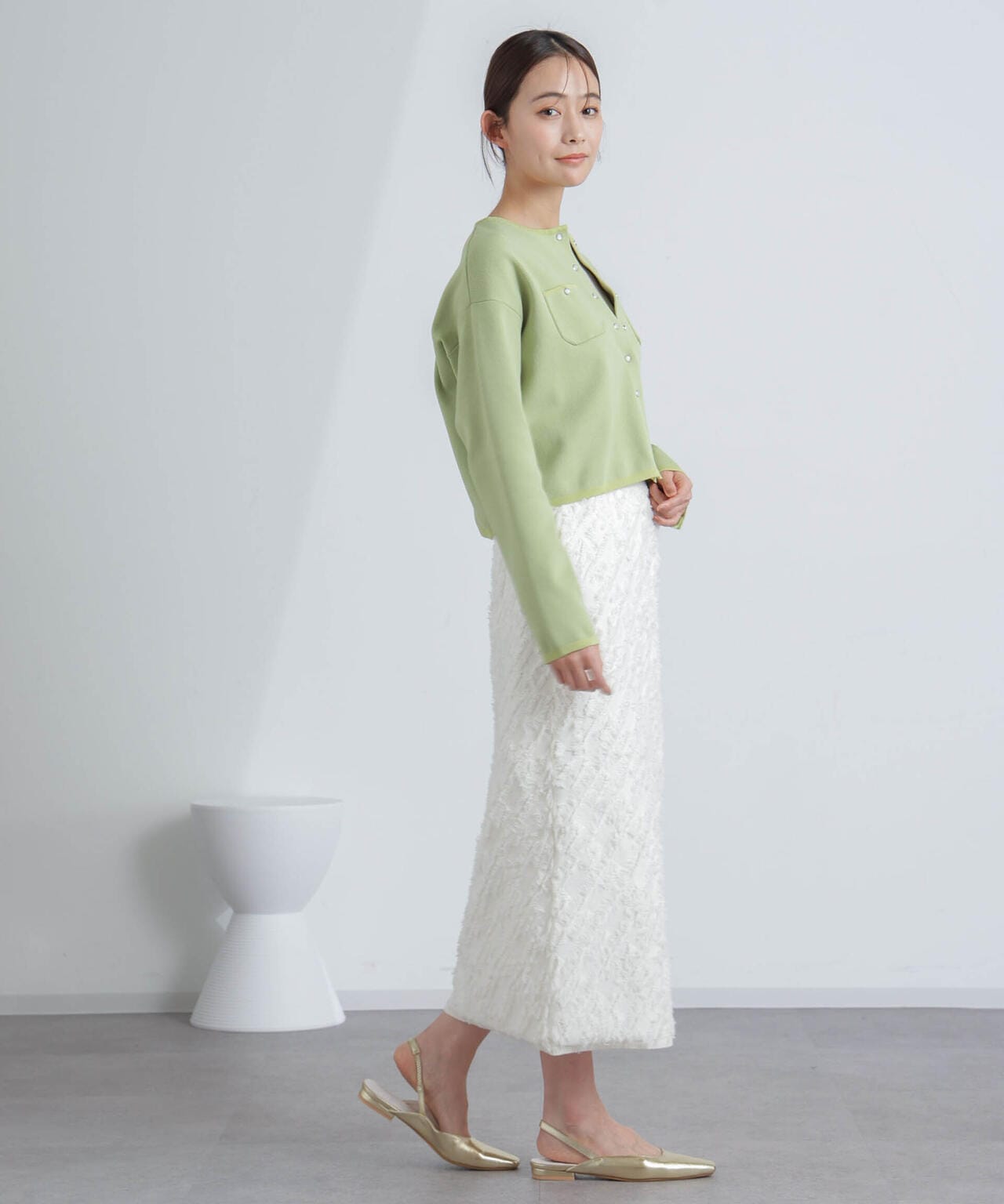 フリンジニットスカート(セットアップ可) 6694130303