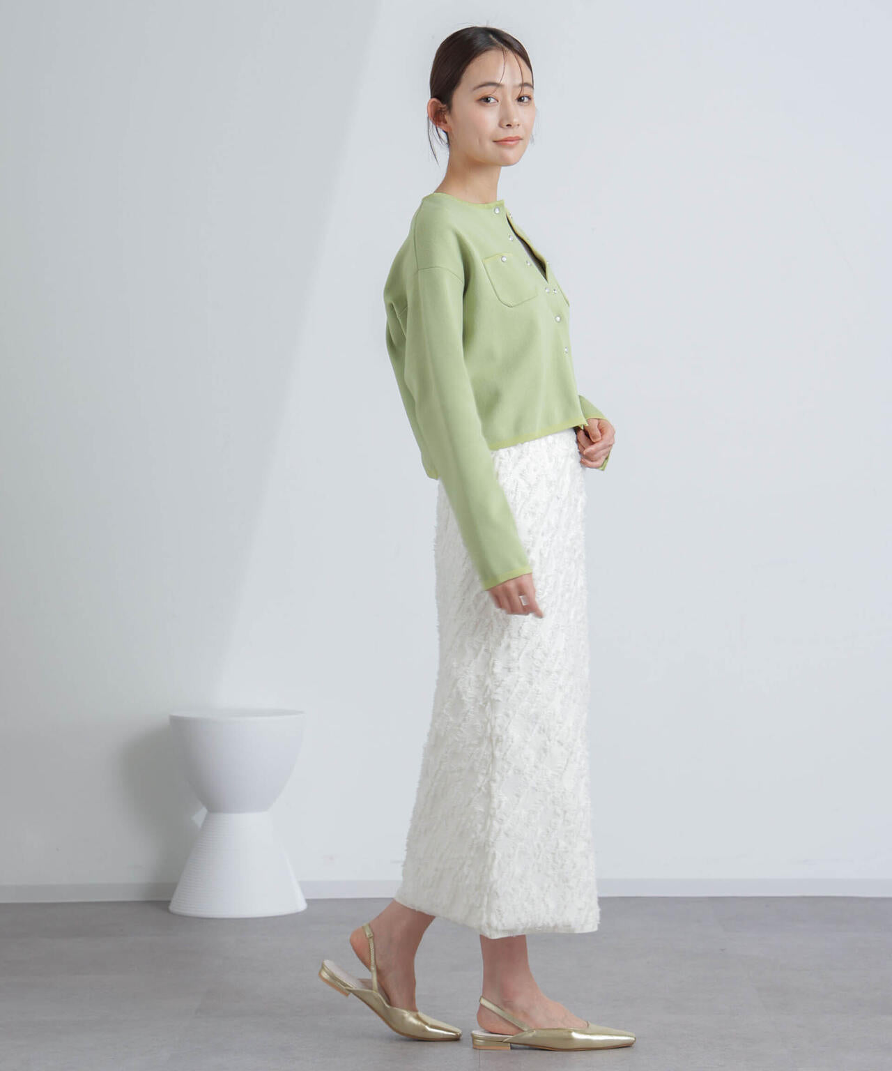フリンジニットスカート(セットアップ可) 6694130303