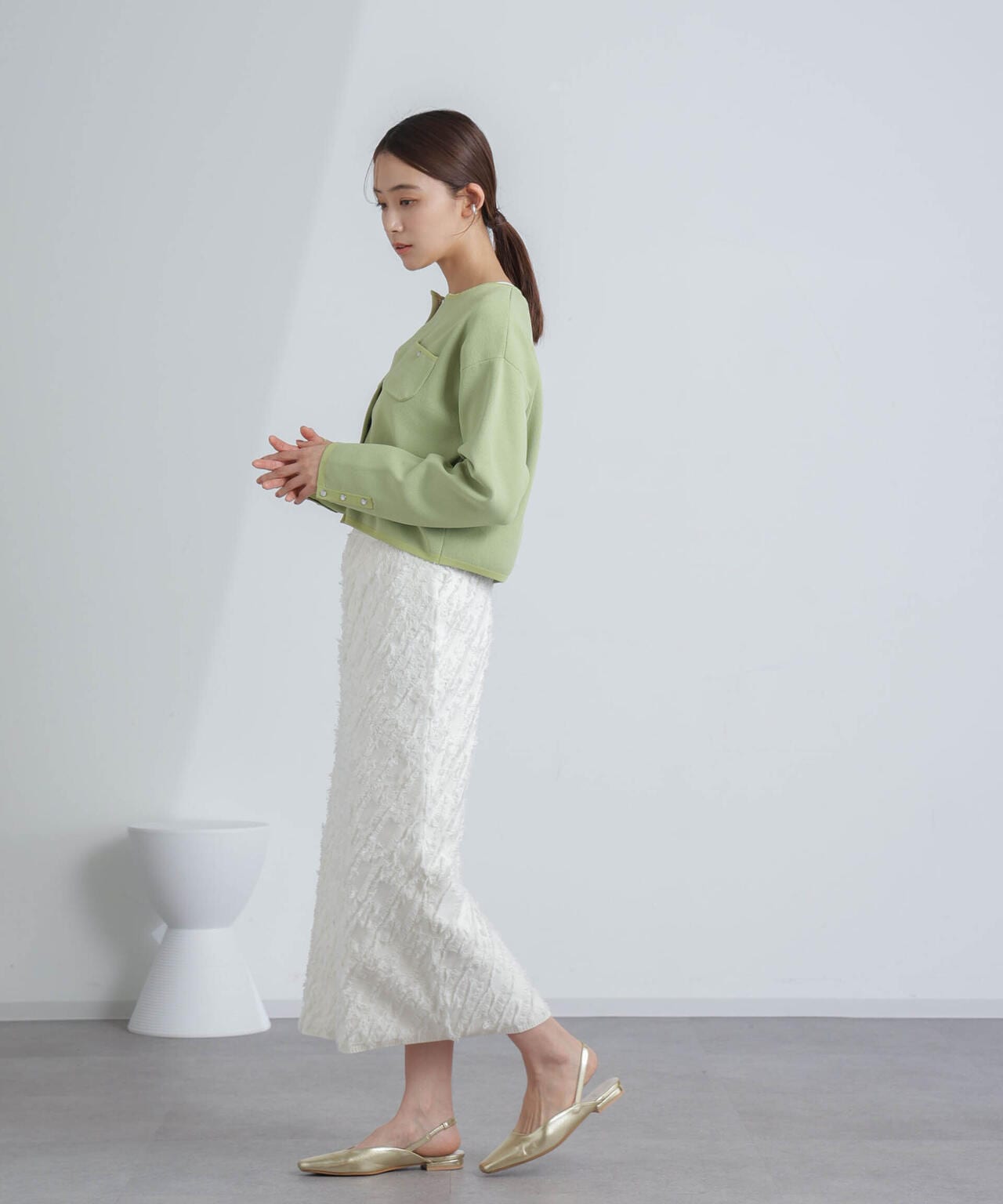 フリンジニットスカート(セットアップ可) 6694130303