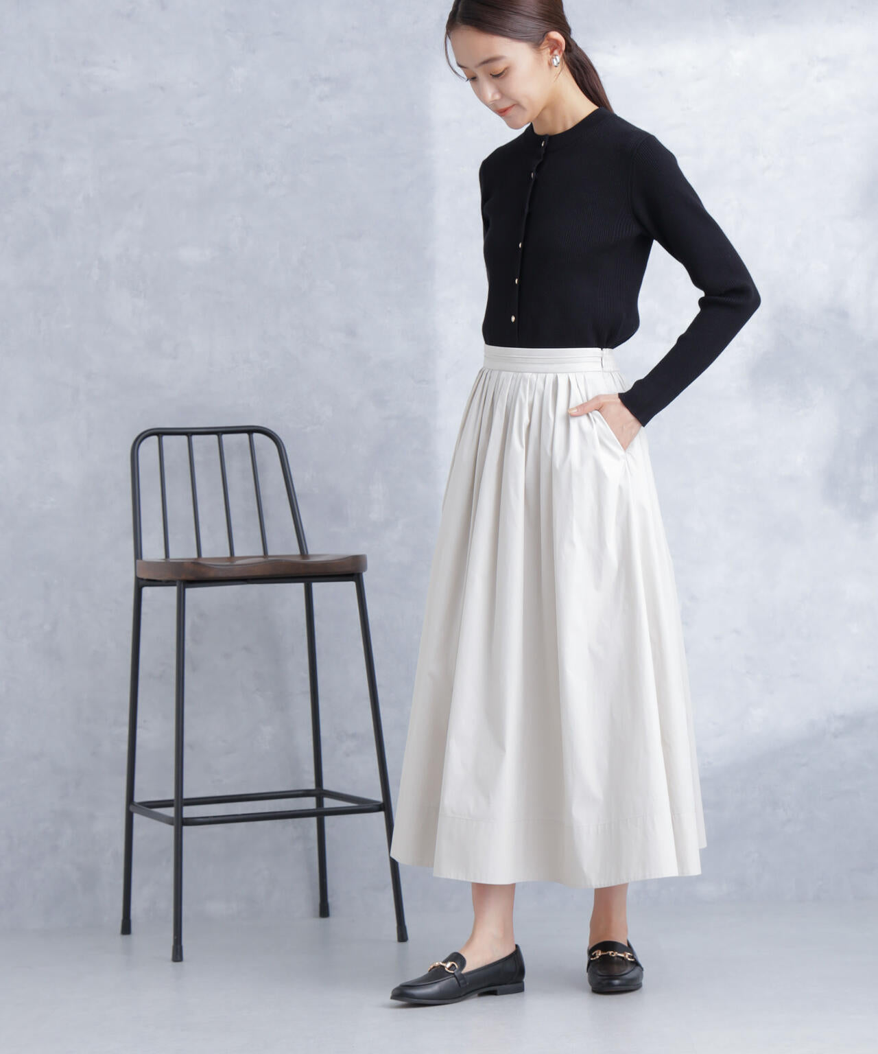 ランダムタックタフタスカート(セットアップ可) 6694130305