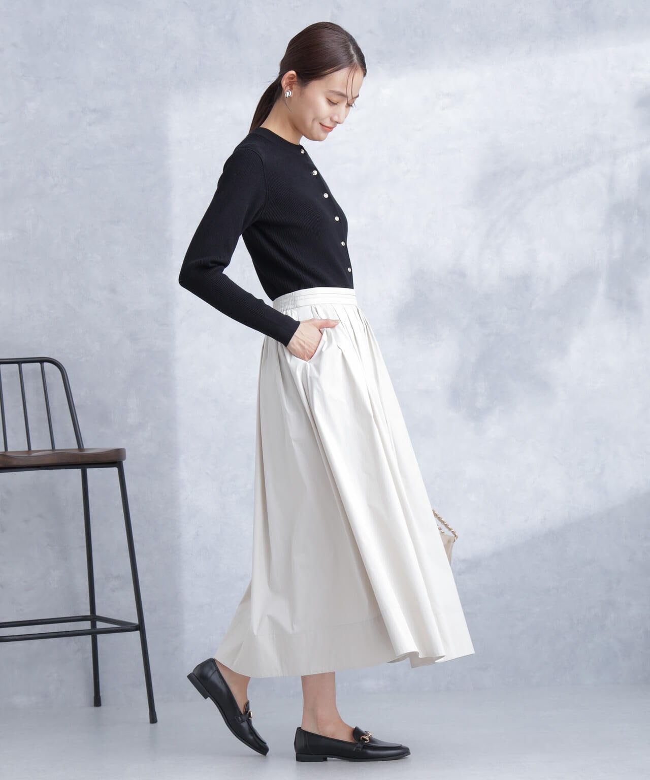 ランダムタックタフタスカート(セットアップ可) 6694130305