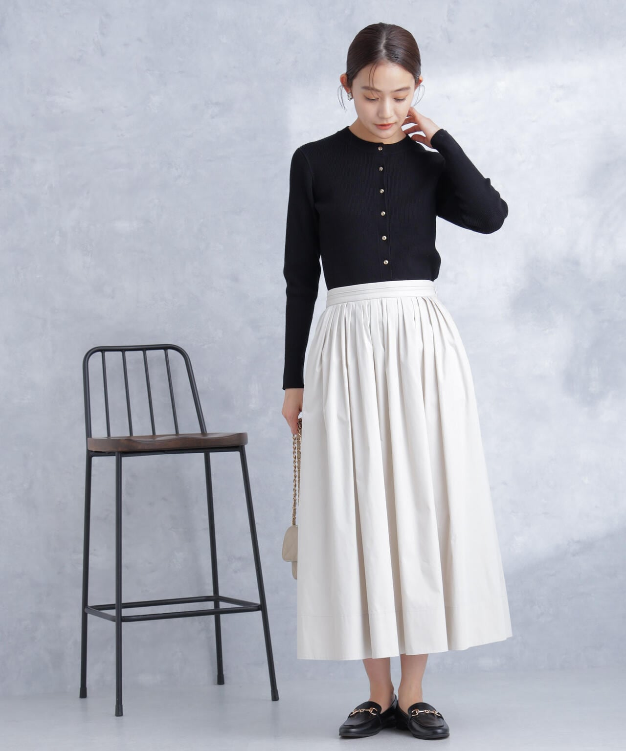 ランダムタックタフタスカート(セットアップ可) 6694130305