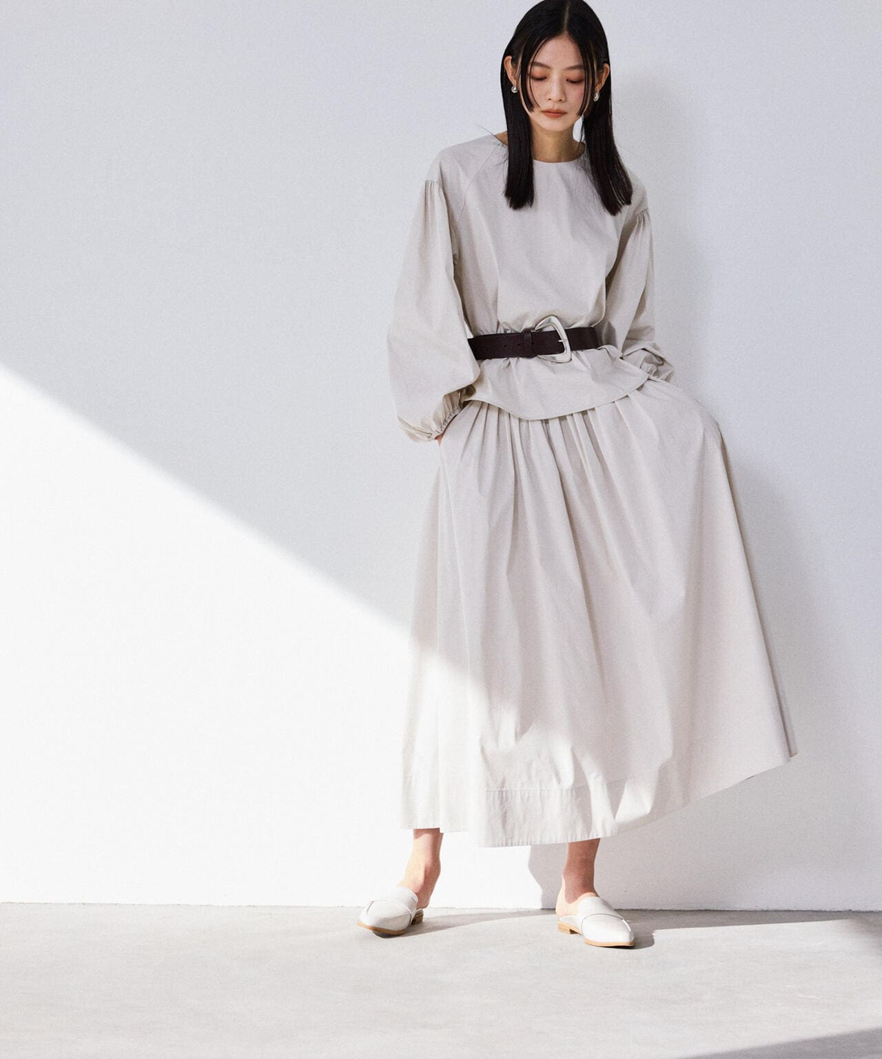 ランダムタックタフタスカート(セットアップ可) 6694130305