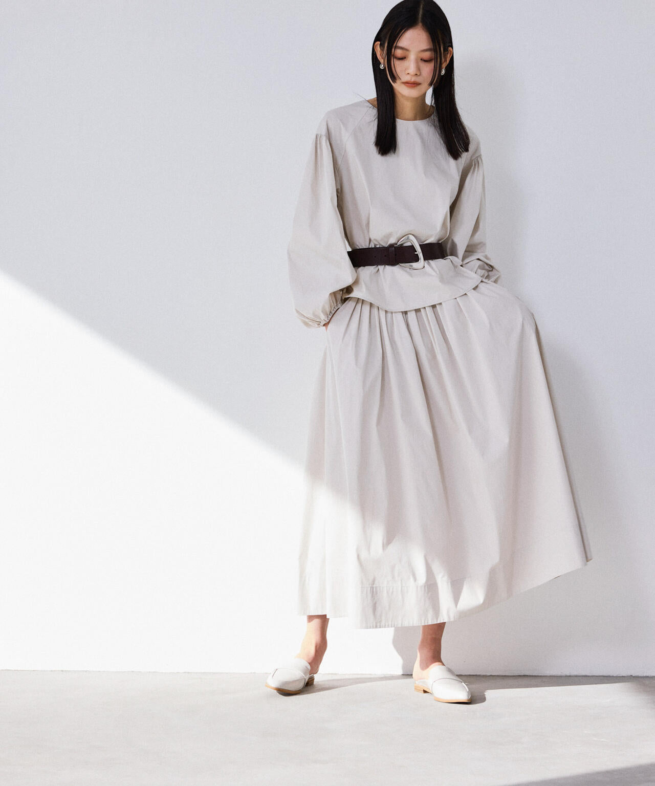 ランダムタックタフタスカート(セットアップ可) 6694130305