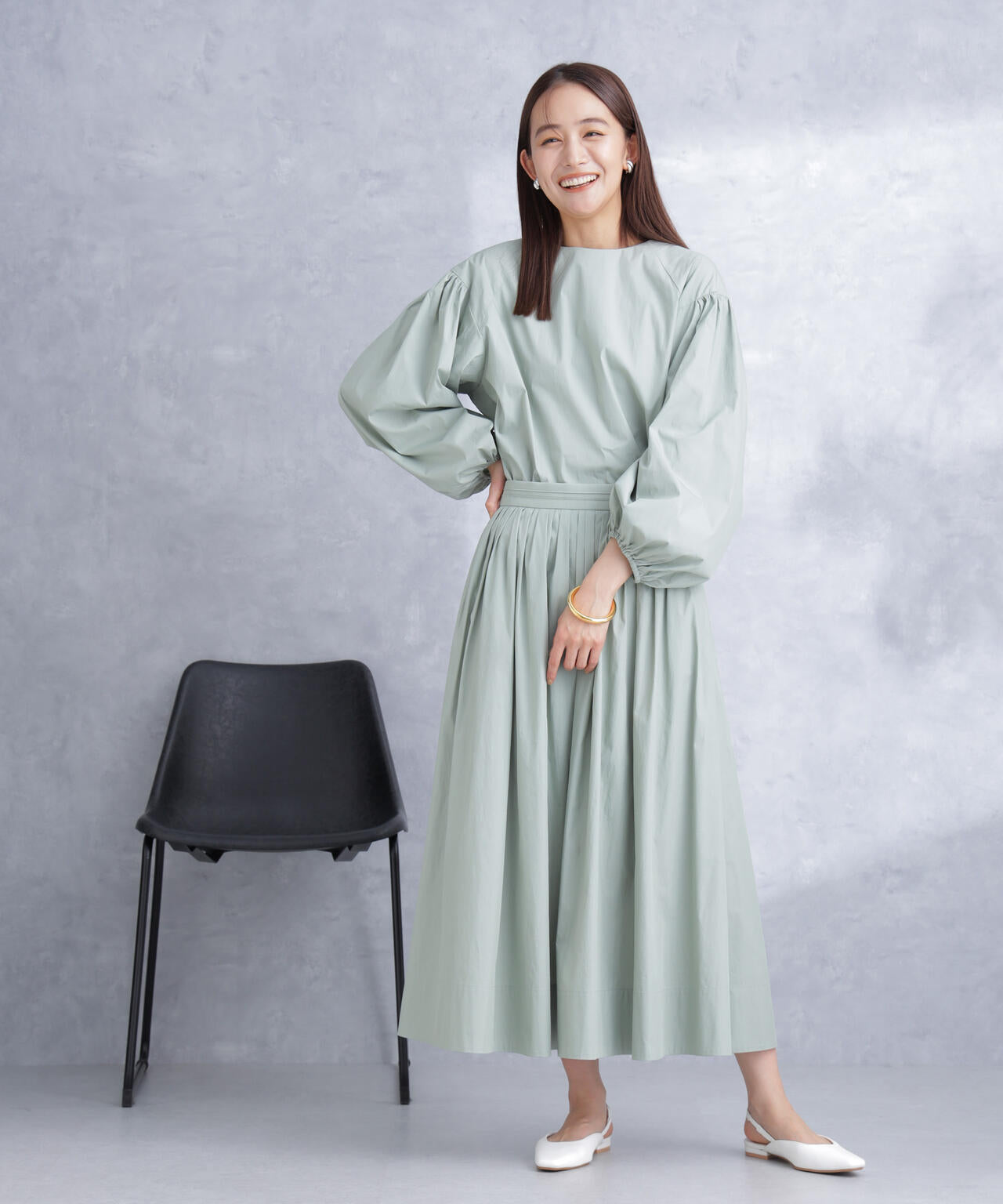 ランダムタックタフタスカート(セットアップ可) 6694130305