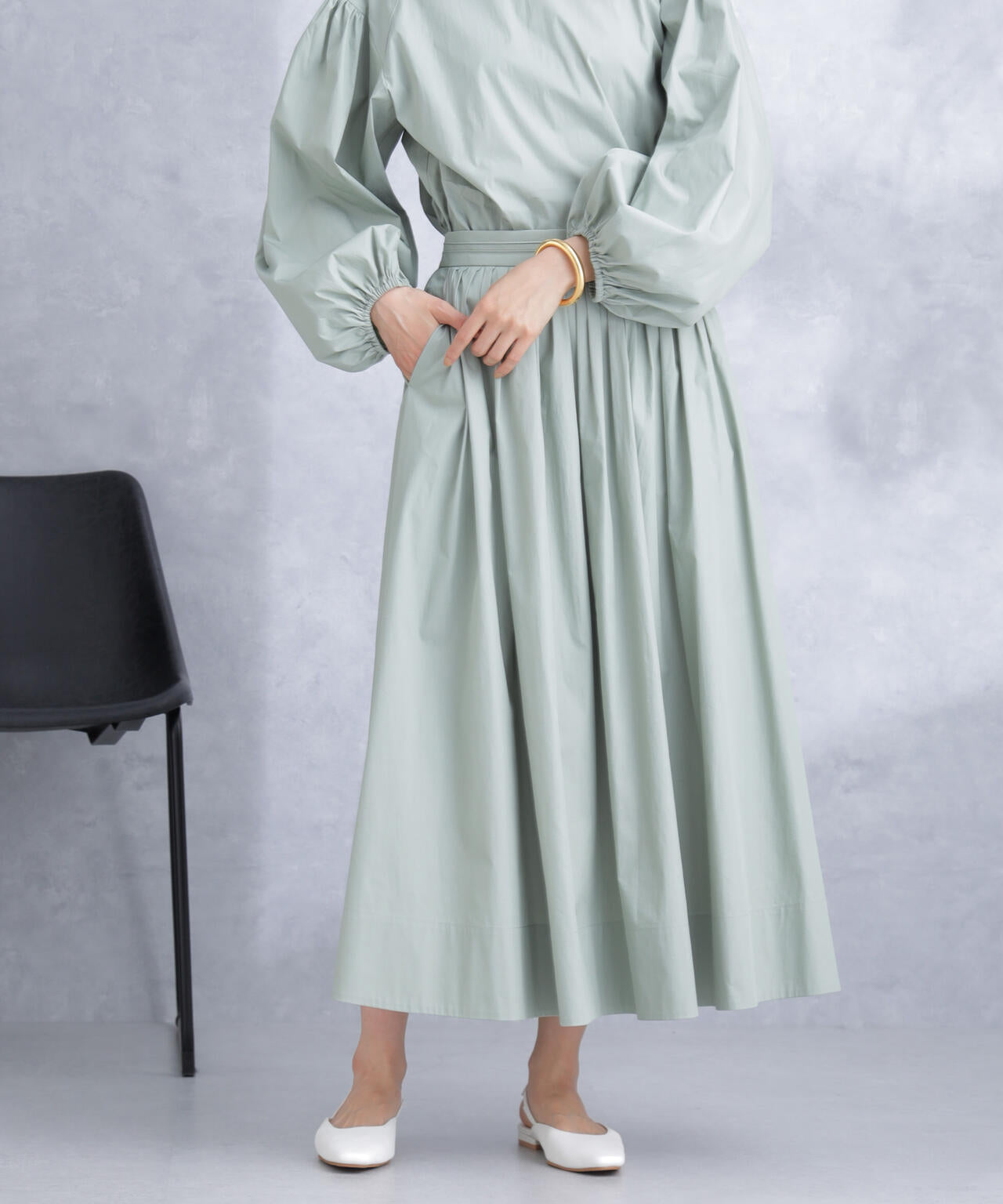 ランダムタックタフタスカート(セットアップ可) 6694130305