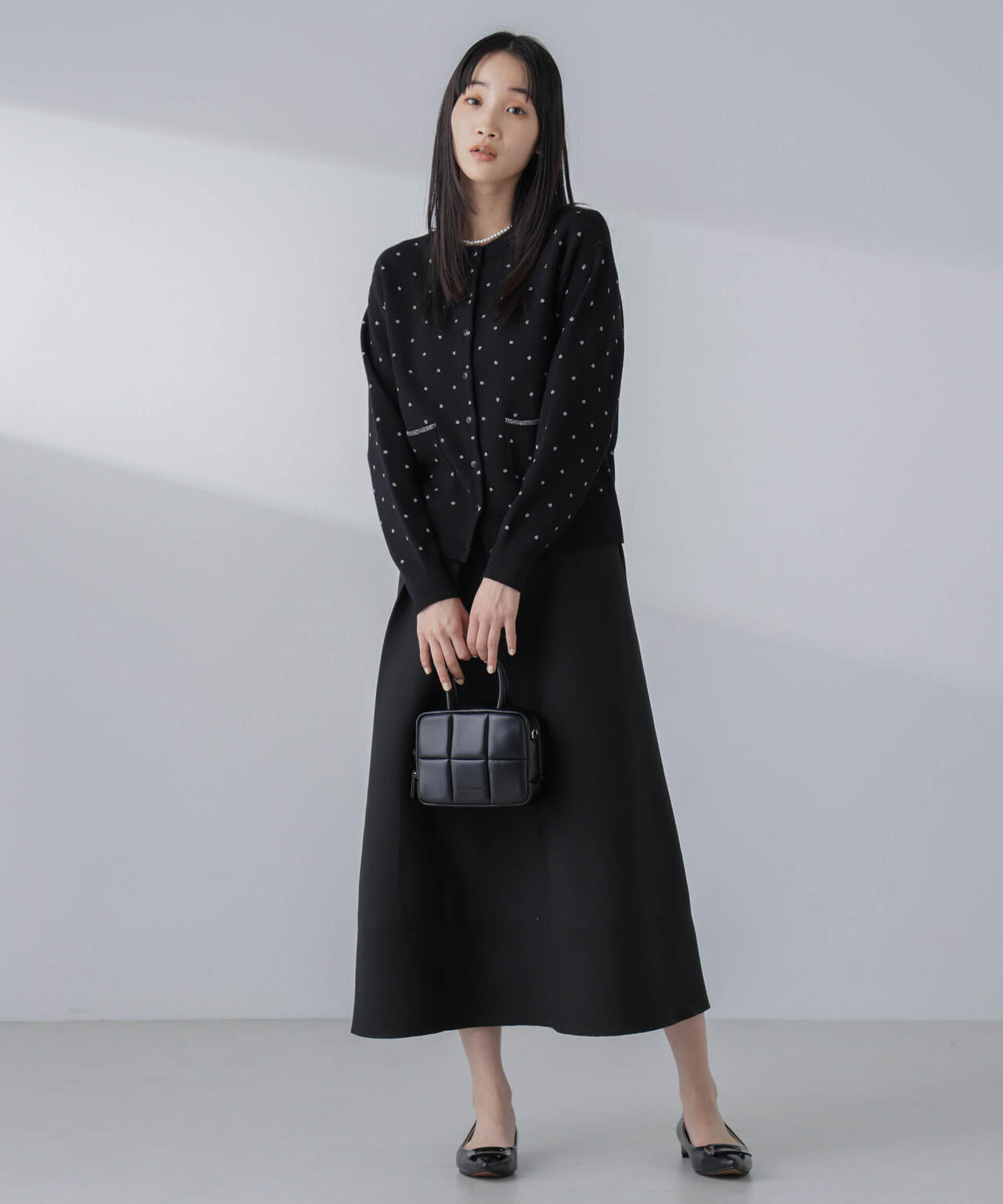 ギャザーフレアニットスカート(セットアップ可) 6694130308