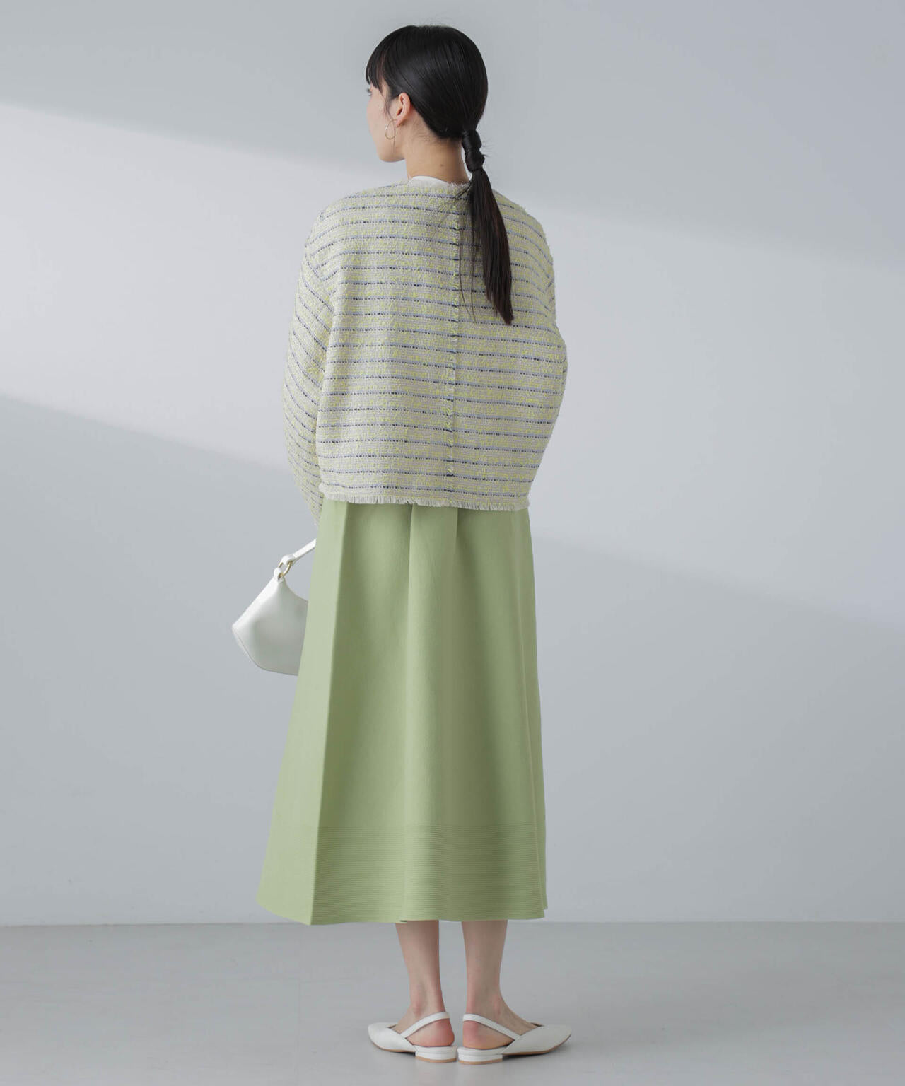 ギャザーフレアニットスカート(セットアップ可) 6694130308