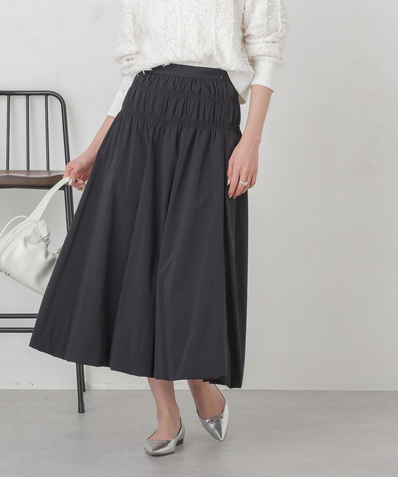 シャーリングギャザーバルーンスカート 6694130309