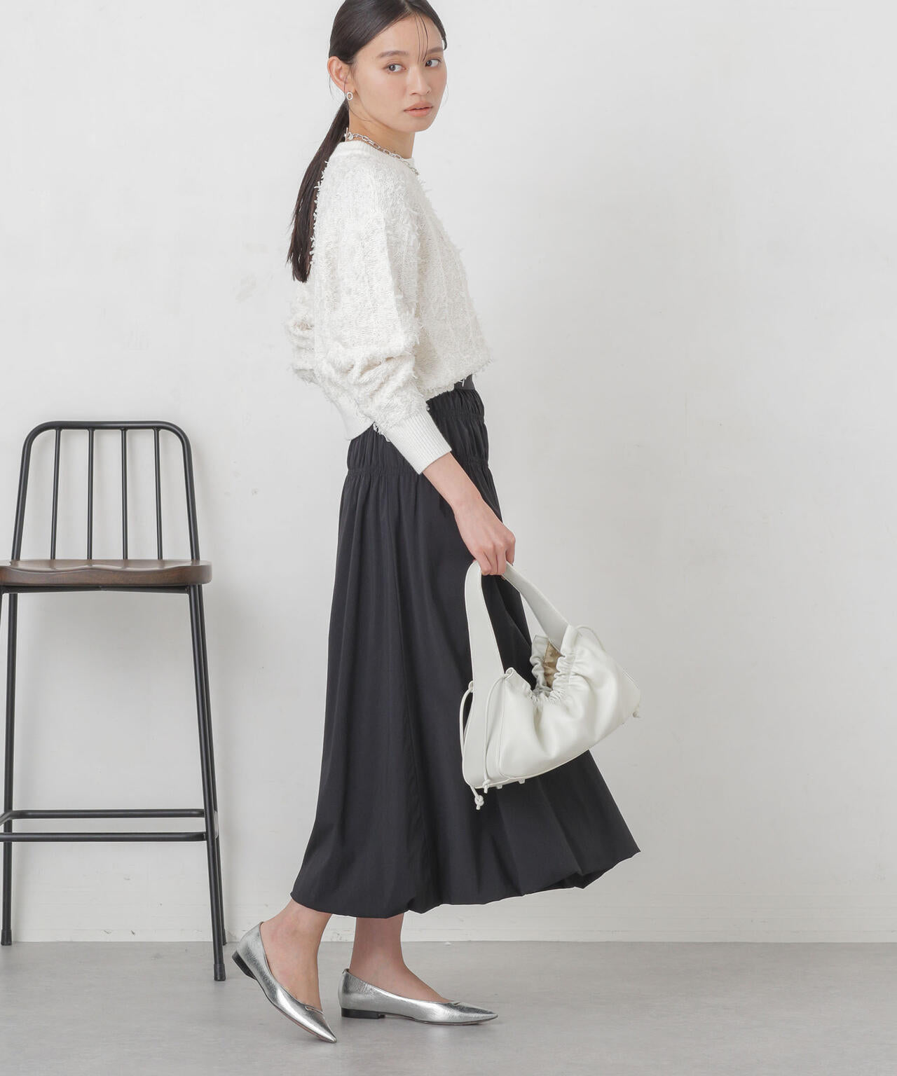 シャーリングギャザーバルーンスカート 6694130309