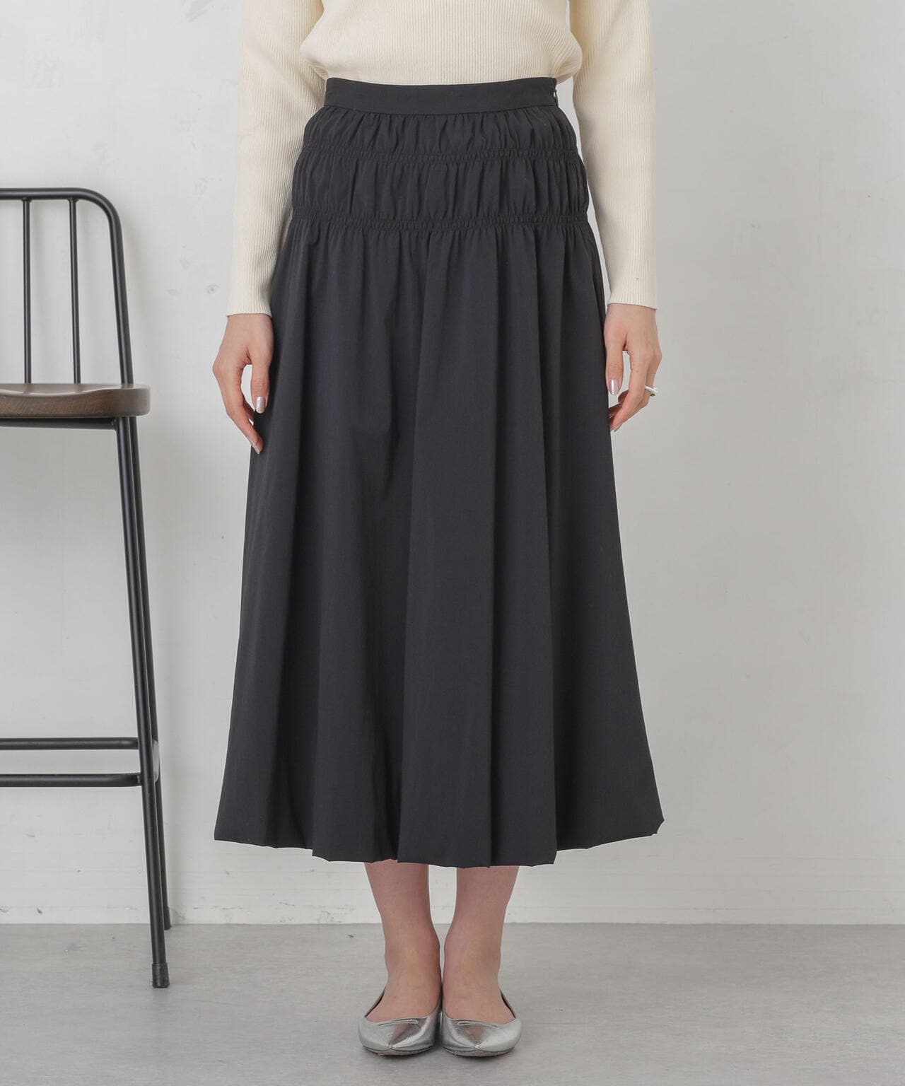 シャーリングギャザーバルーンスカート 6694130309