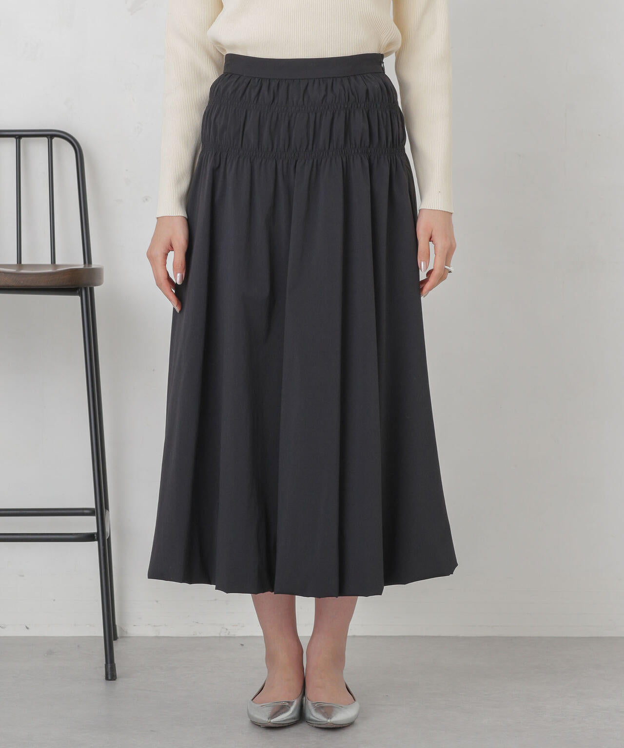 シャーリングギャザーバルーンスカート 6694130309
