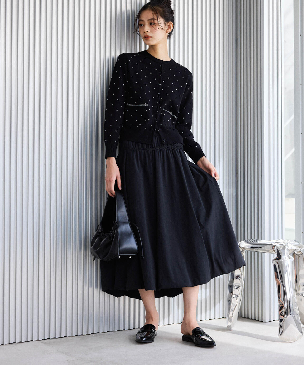 シャーリングギャザーバルーンスカート 6694130309