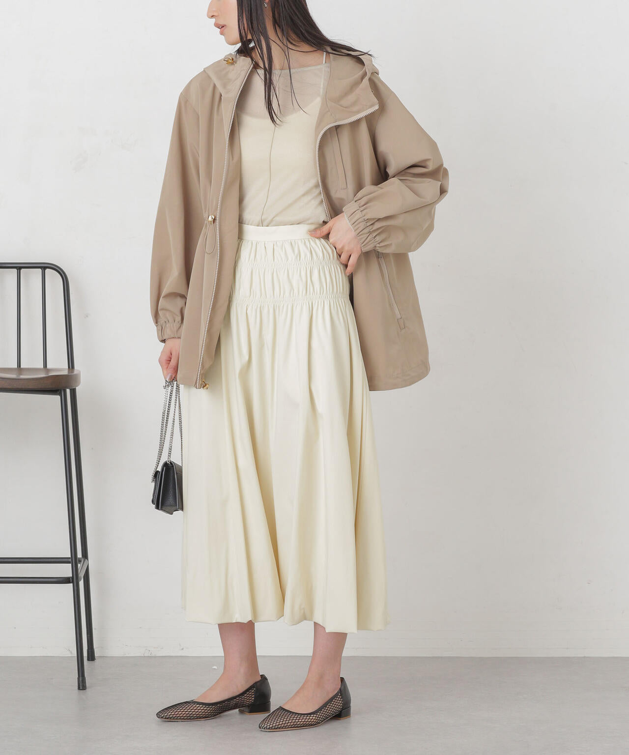 シャーリングギャザーバルーンスカート 6694130309