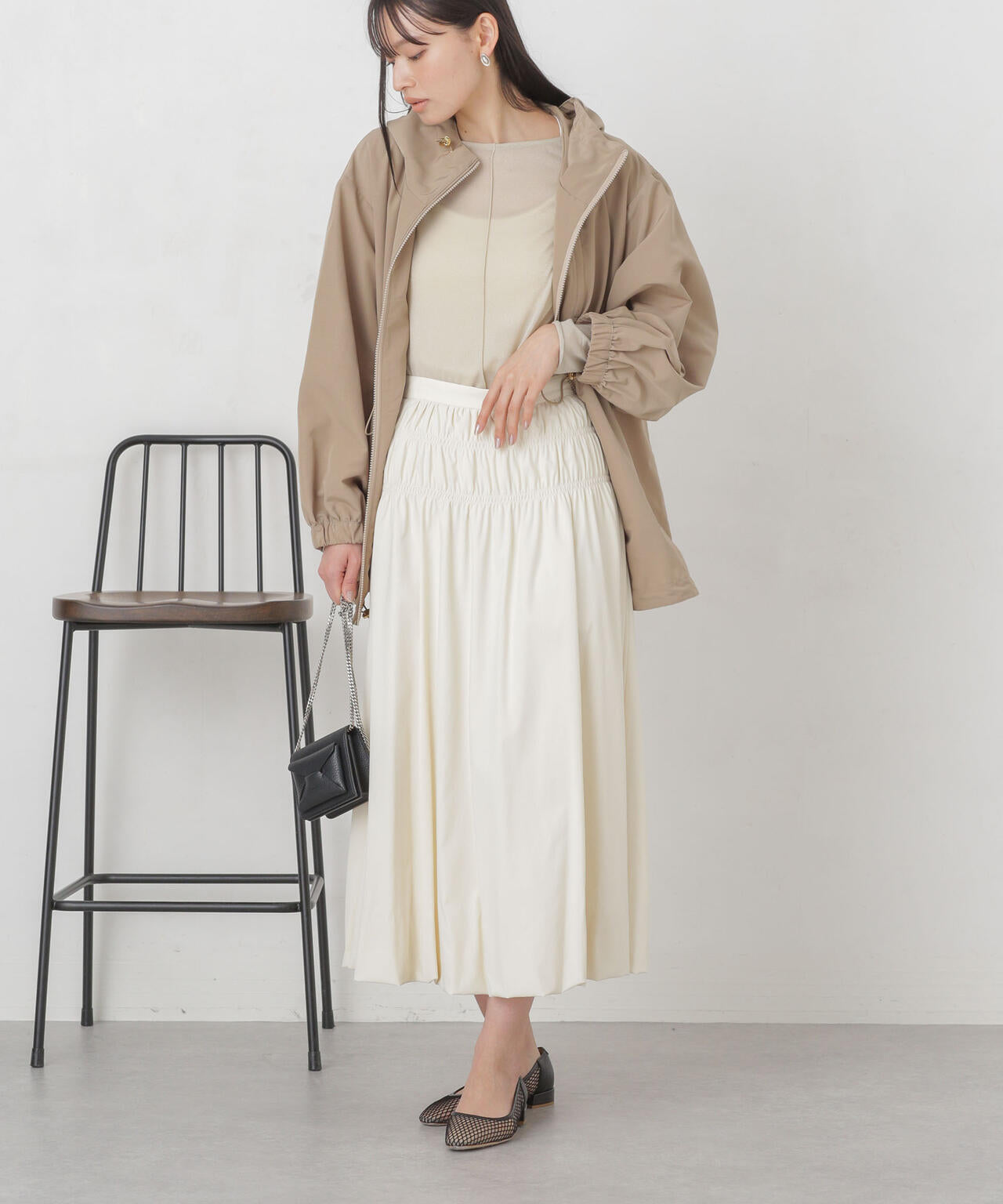 シャーリングギャザーバルーンスカート 6694130309