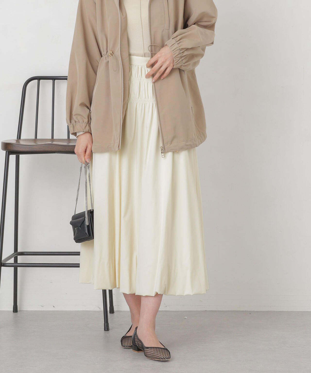 シャーリングギャザーバルーンスカート 6694130309