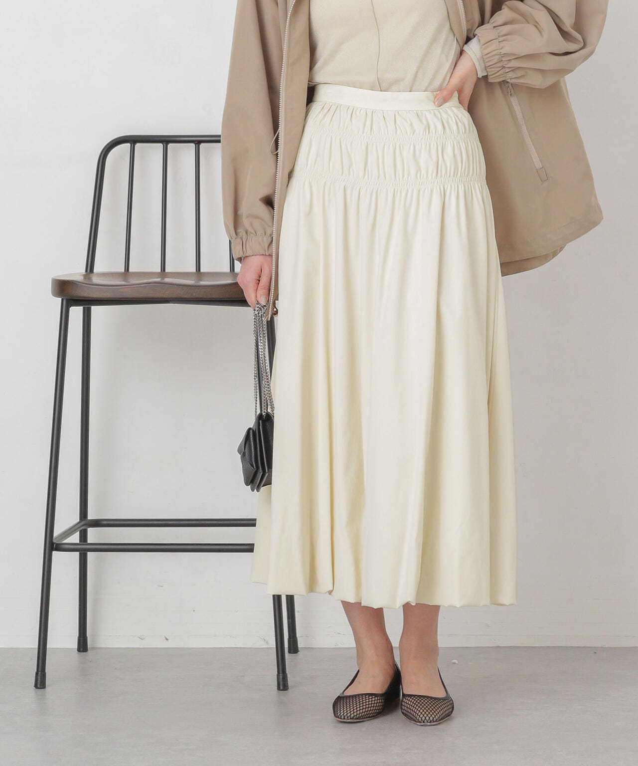 シャーリングギャザーバルーンスカート 6694130309