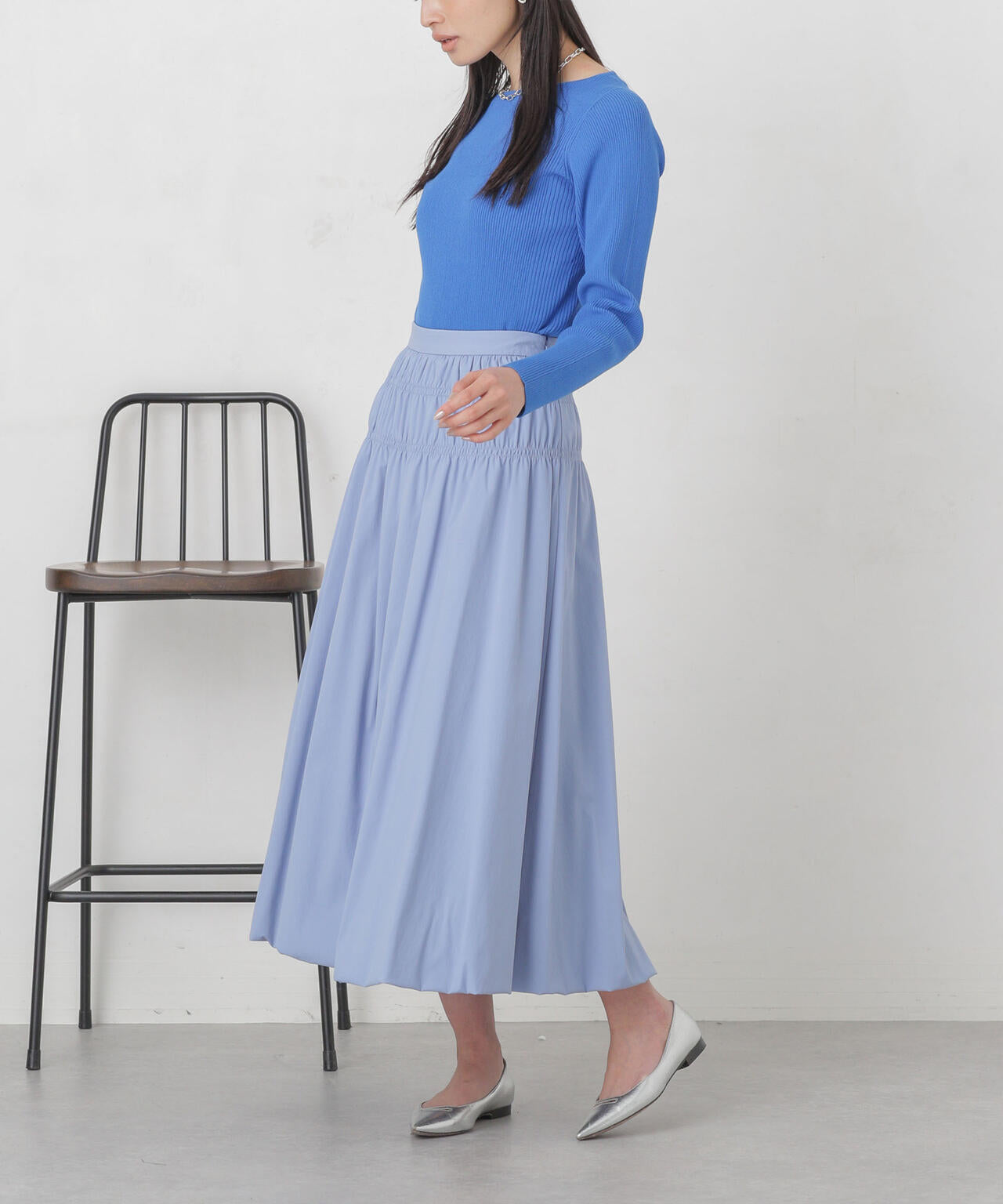 シャーリングギャザーバルーンスカート 6694130309