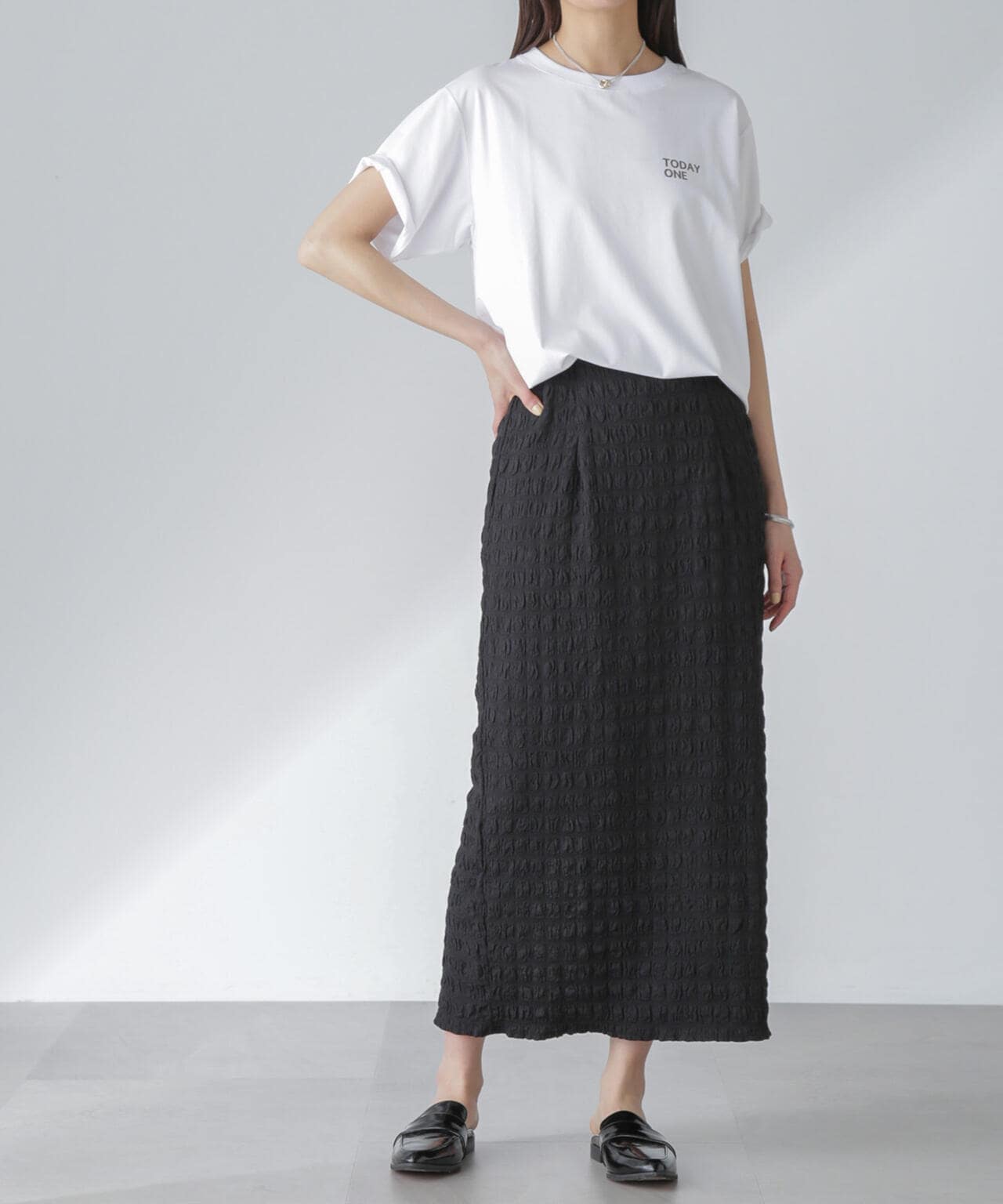 フクレシャーリングタイトスカート(セットアップ可) 6694130312