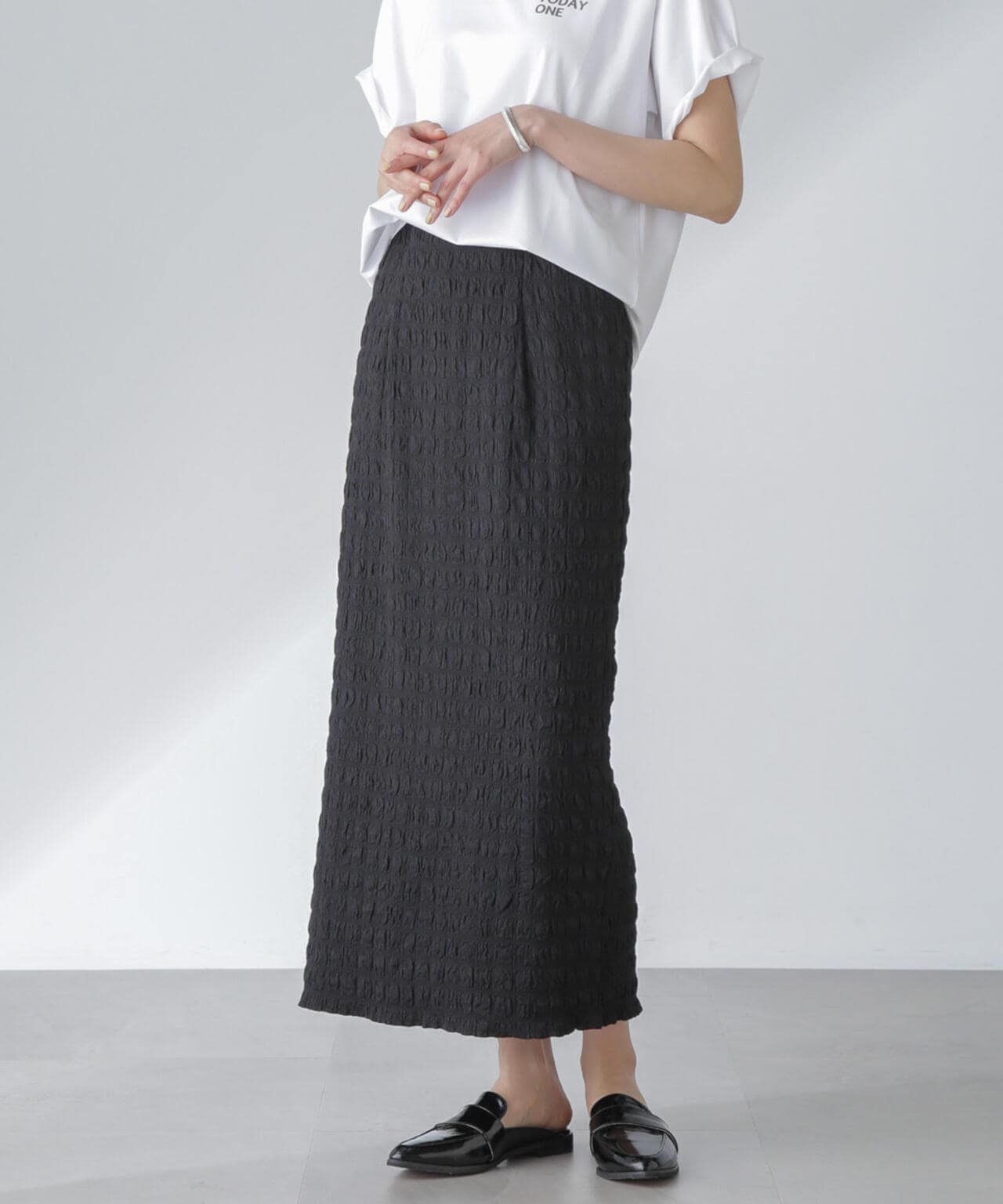 フクレシャーリングタイトスカート(セットアップ可) 6694130312