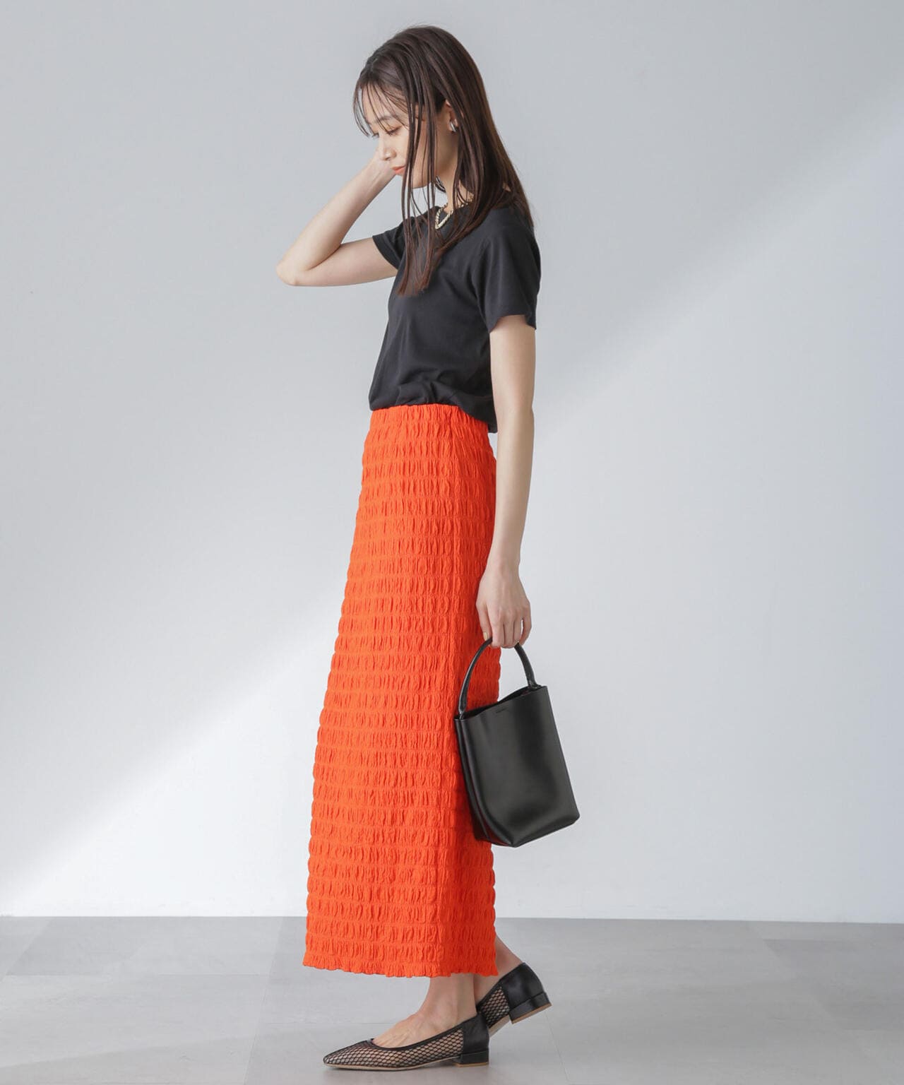 フクレシャーリングタイトスカート(セットアップ可) 6694130312