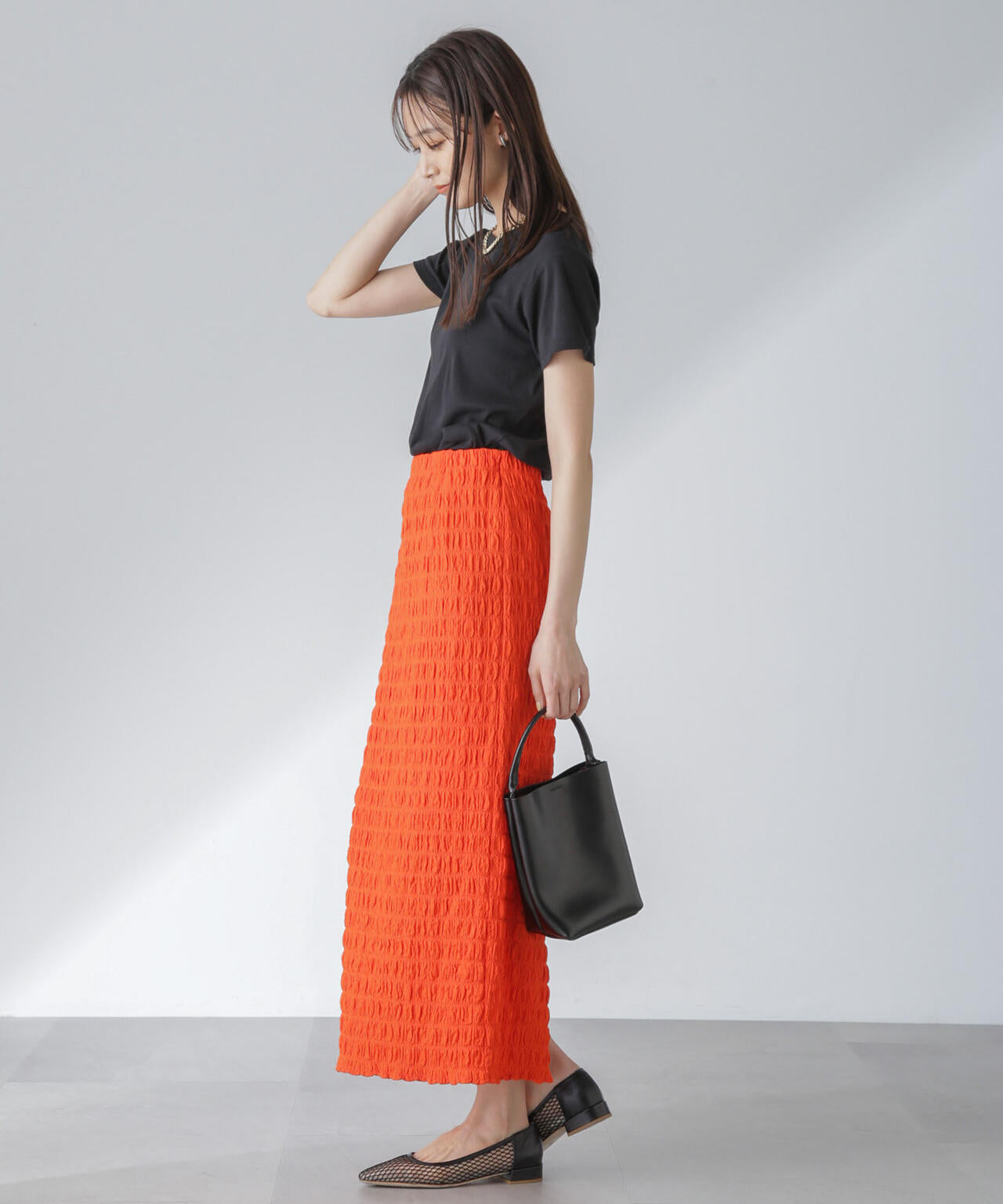 フクレシャーリングタイトスカート(セットアップ可) 6694130312