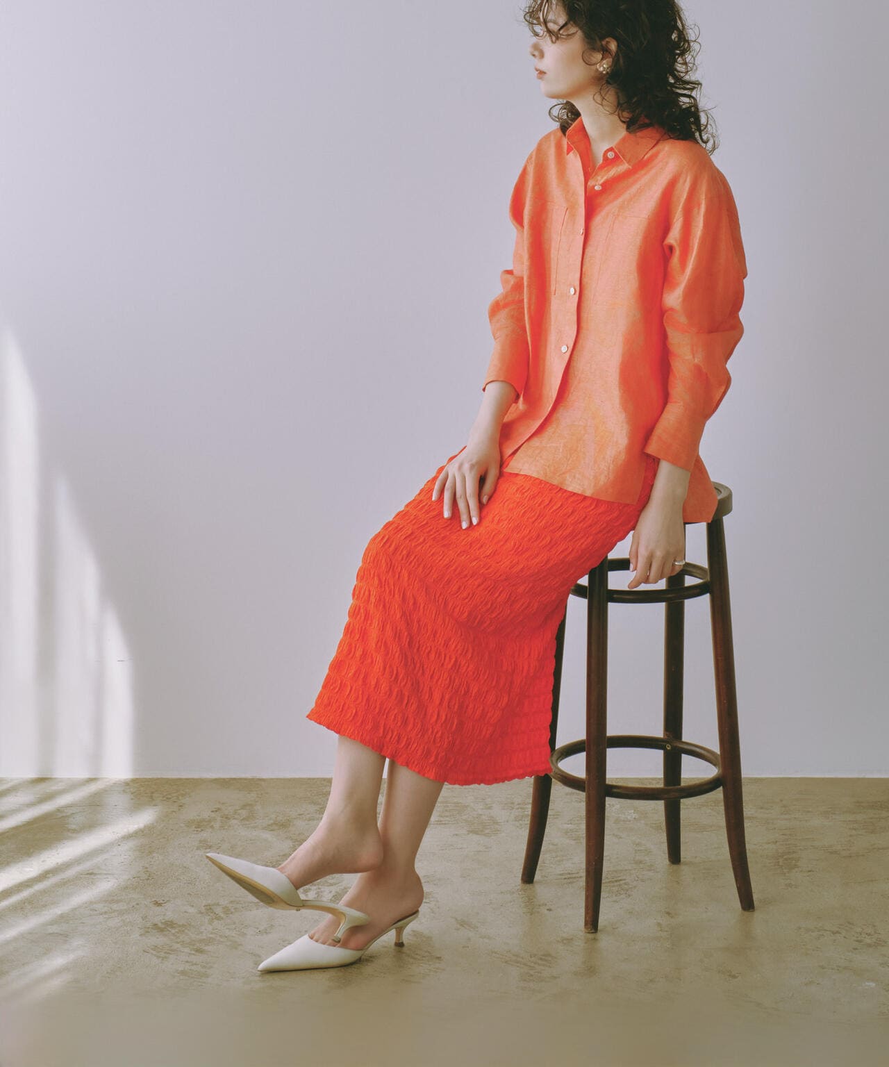 フクレシャーリングタイトスカート(セットアップ可) 6694130312