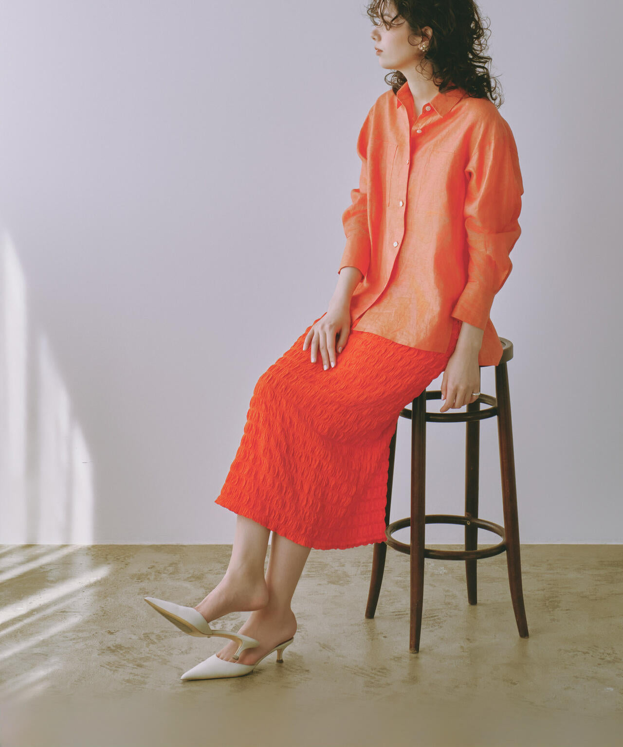 フクレシャーリングタイトスカート(セットアップ可) 6694130312