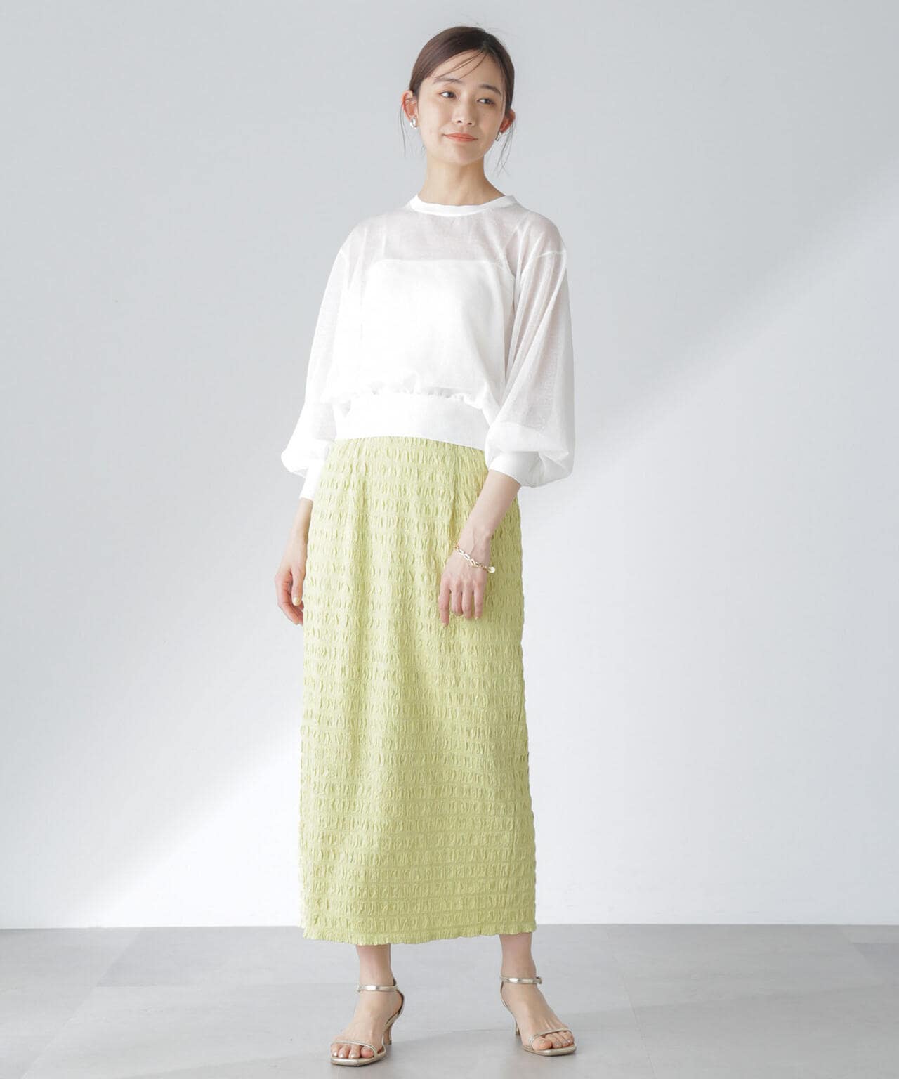 フクレシャーリングタイトスカート(セットアップ可) 6694130312