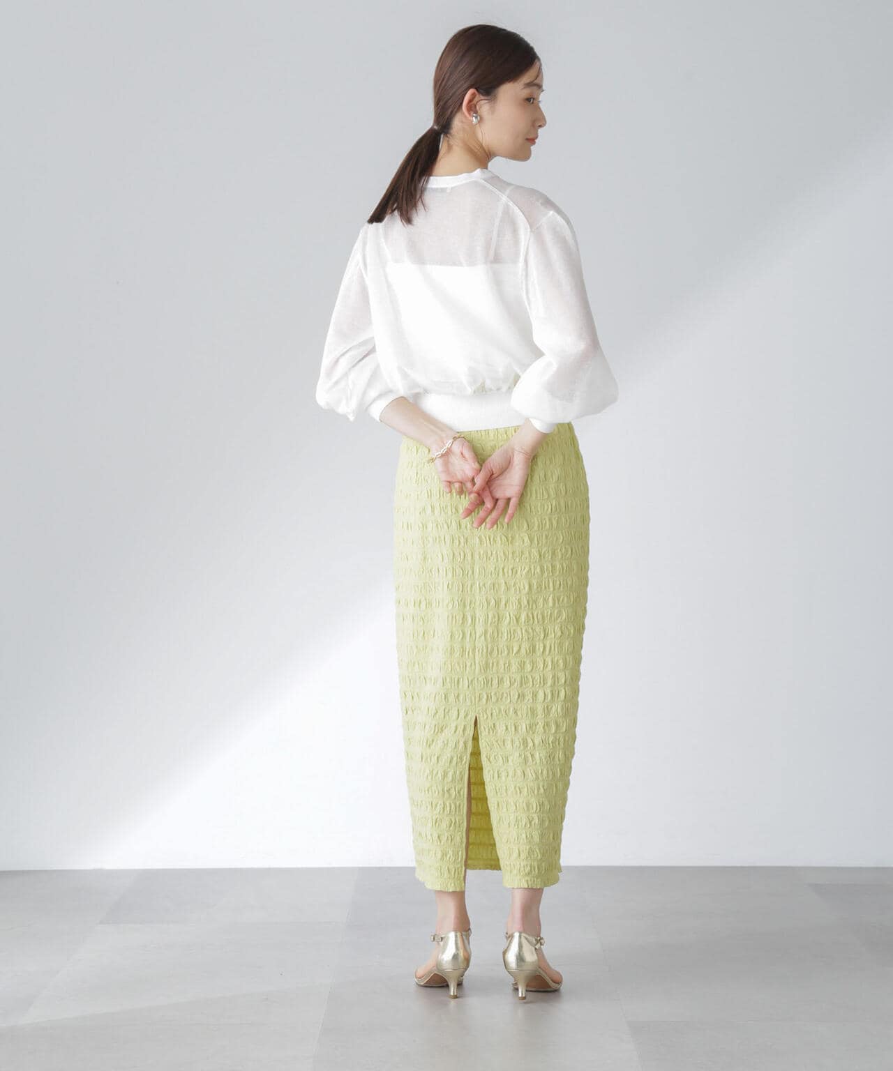 フクレシャーリングタイトスカート(セットアップ可) 6694130312