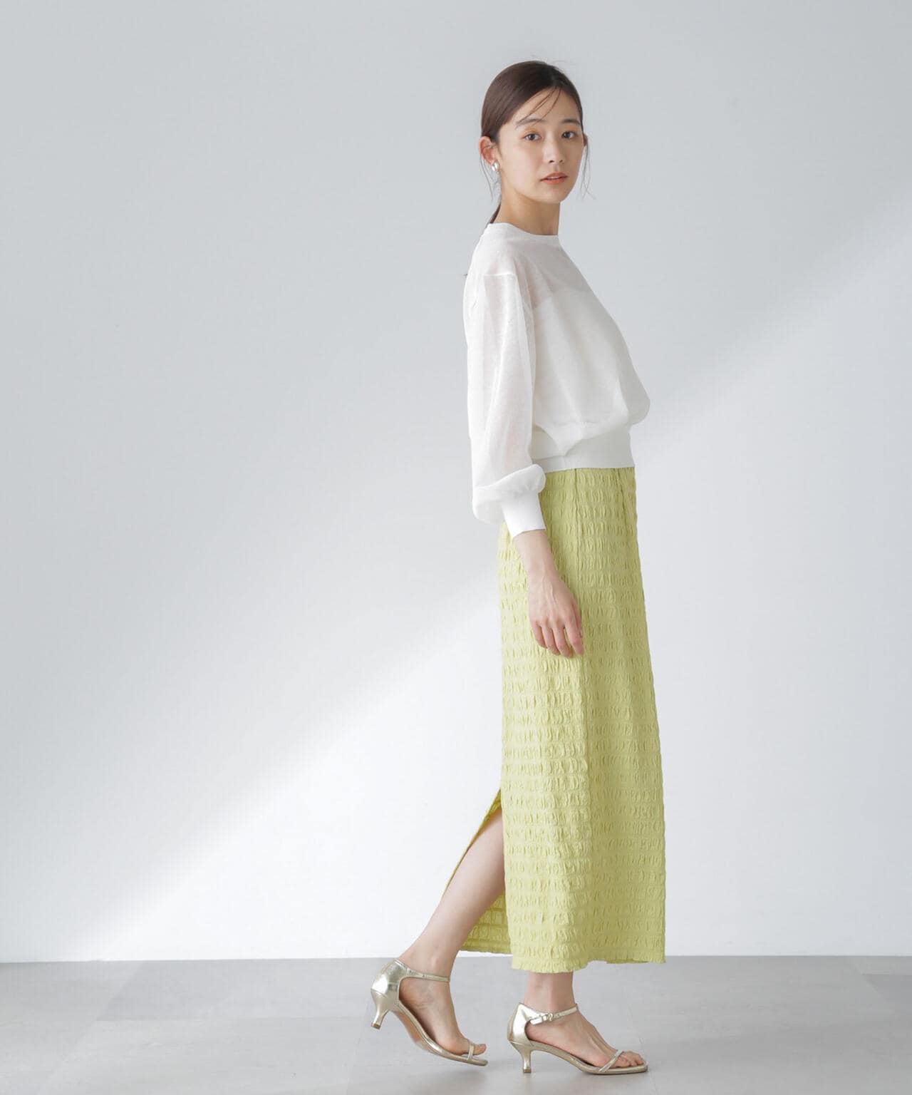 フクレシャーリングタイトスカート(セットアップ可) 6694130312