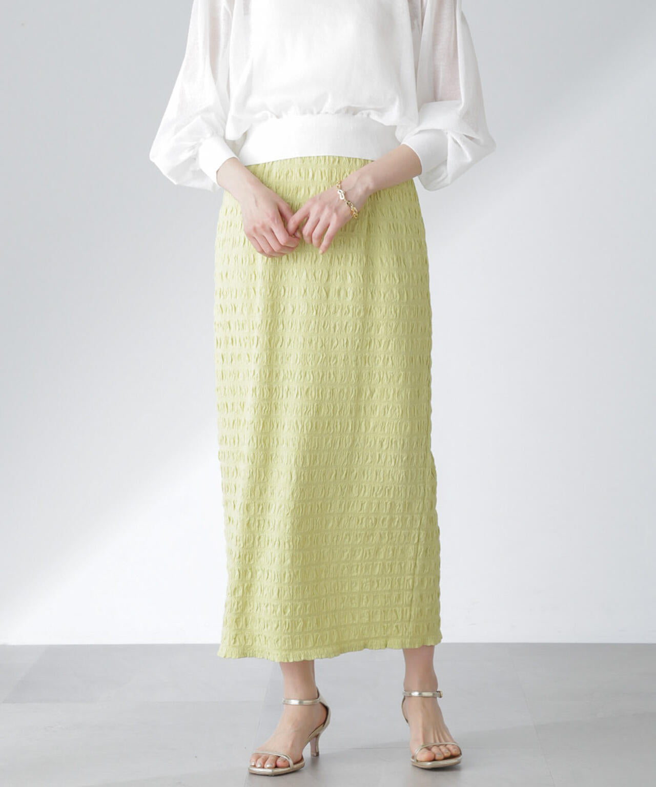 フクレシャーリングタイトスカート(セットアップ可) 6694130312