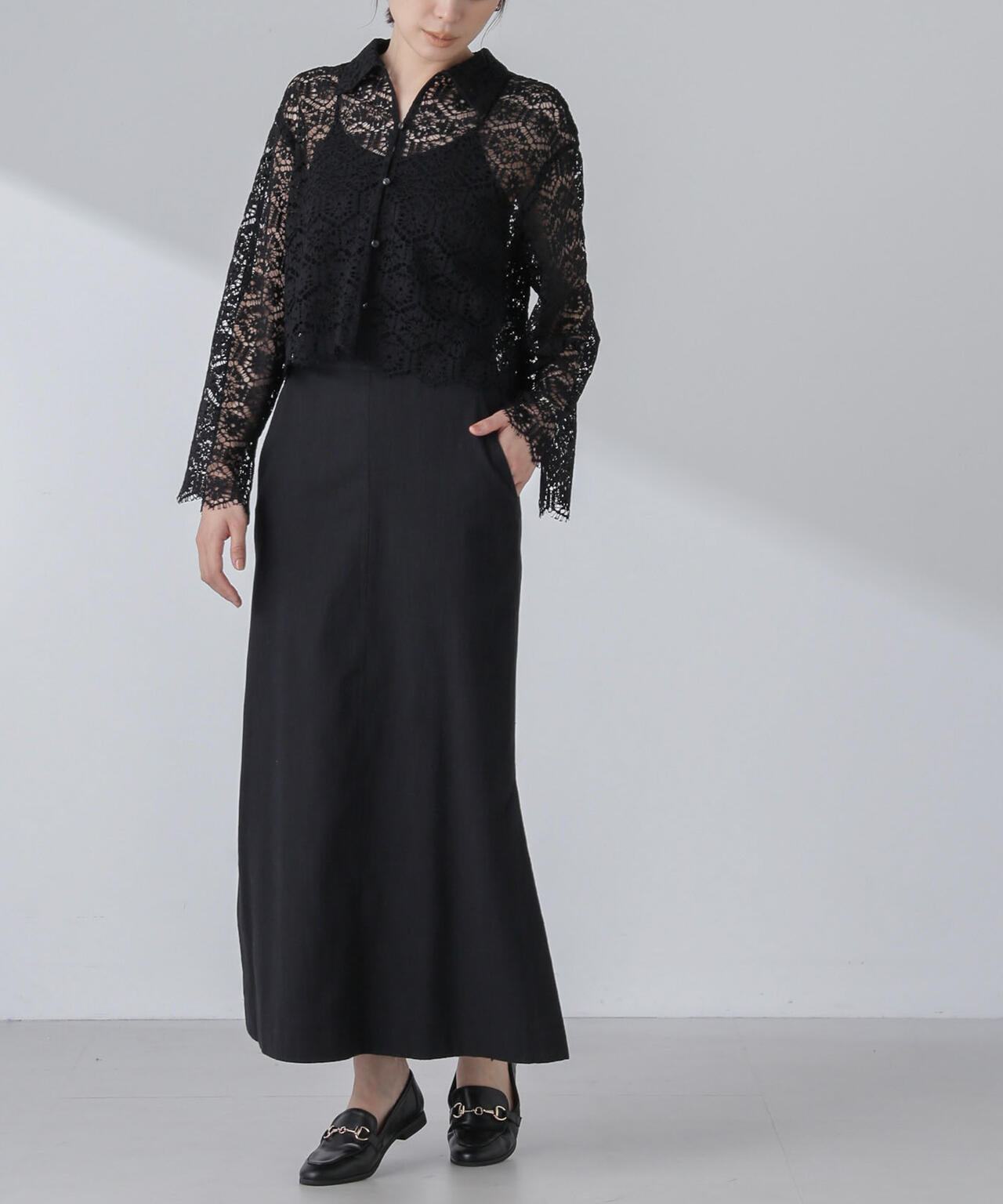 スラブメランジマキシスカート(セットアップ可) 6694130314