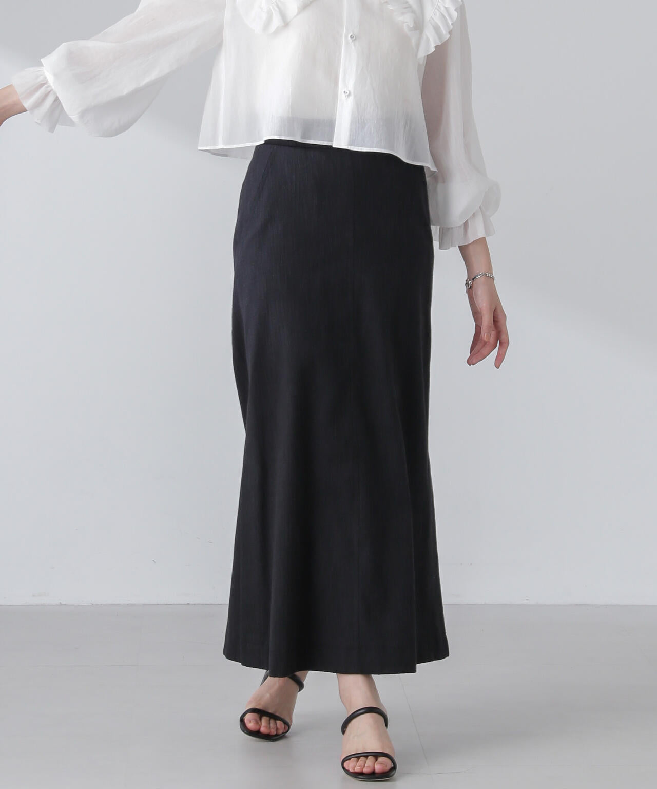 スラブメランジマキシスカート(セットアップ可) 6694130314