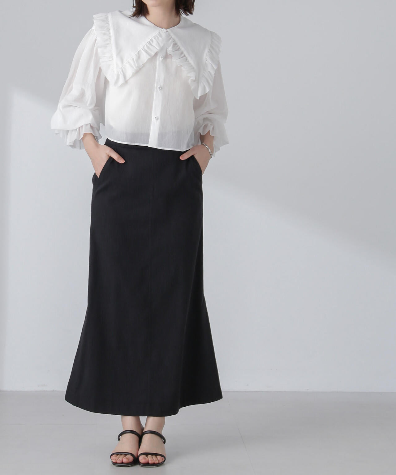 スラブメランジマキシスカート(セットアップ可) 6694130314