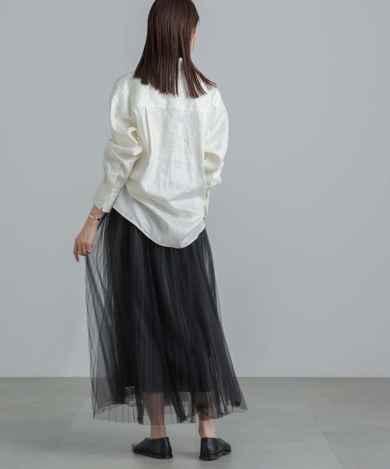 プリーツチュールスカート 6694130319