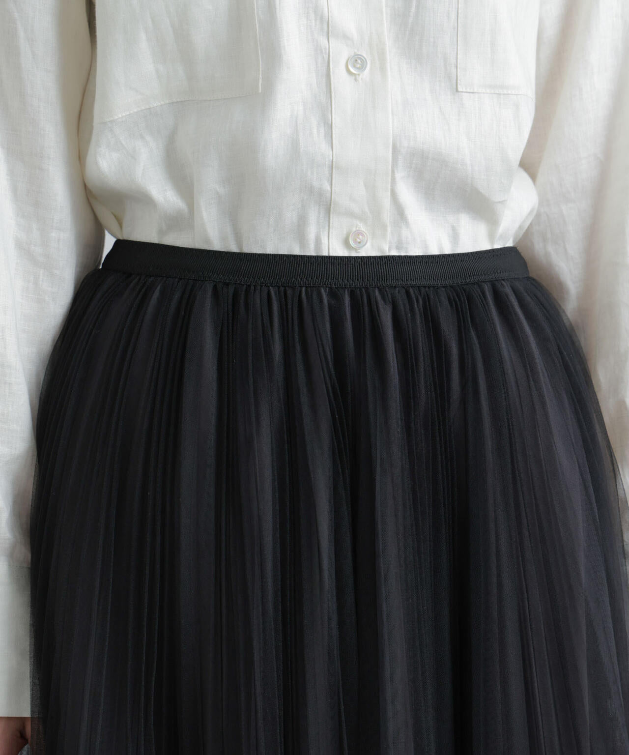 プリーツチュールスカート 6694130319