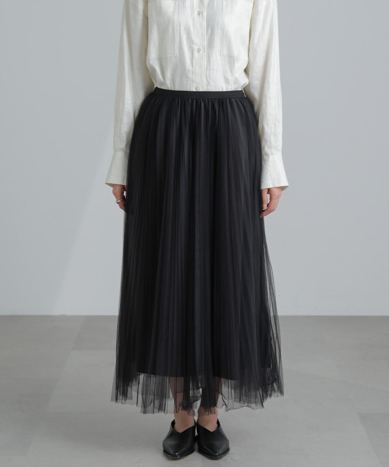 プリーツチュールスカート 6694130319