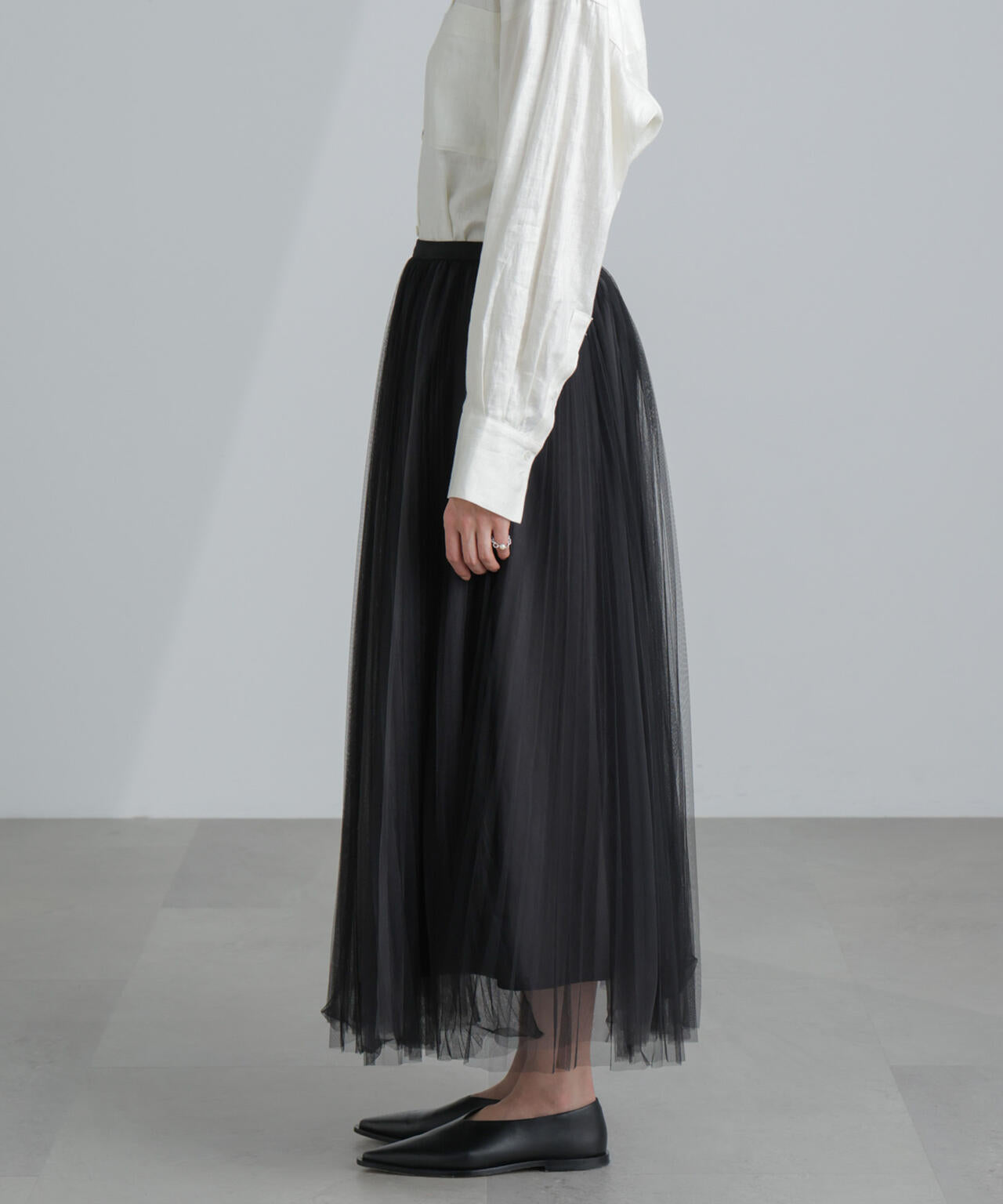 プリーツチュールスカート 6694130319