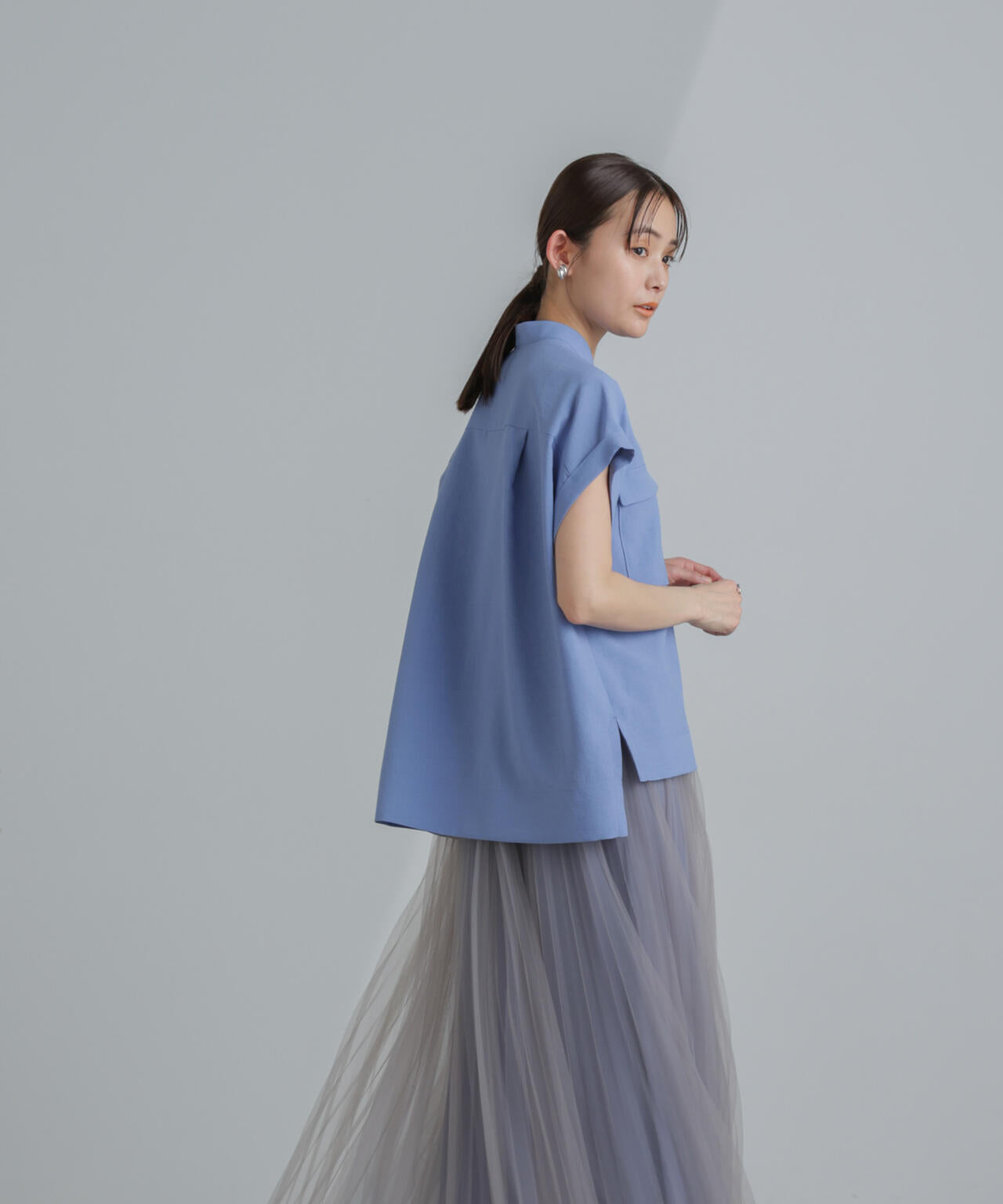 プリーツチュールスカート 6694130319