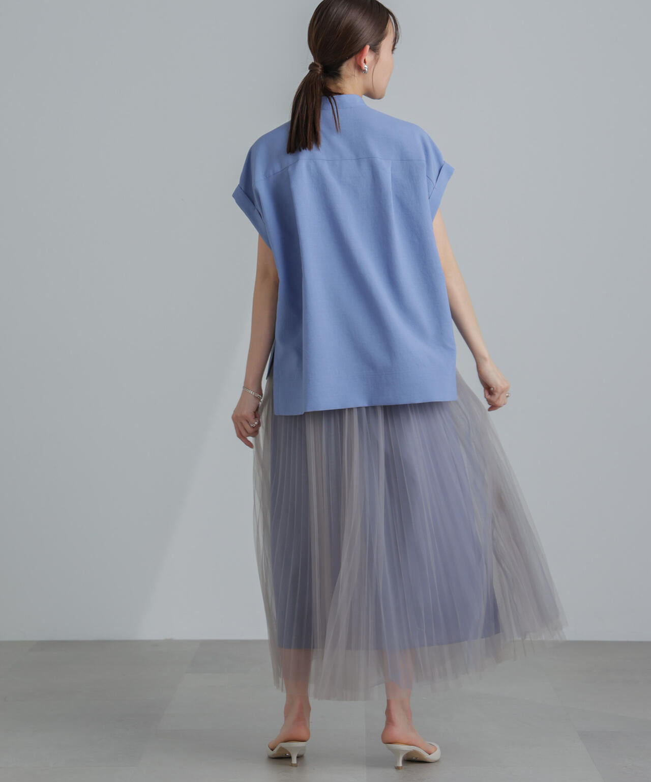 プリーツチュールスカート 6694130319