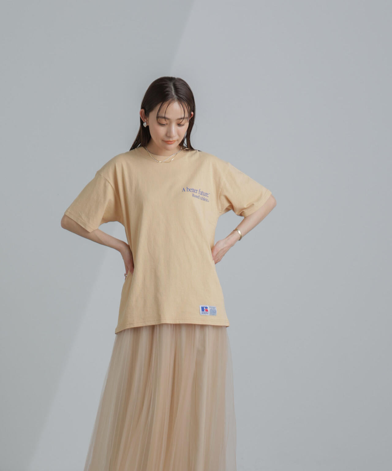 プリーツチュールスカート 6694130319