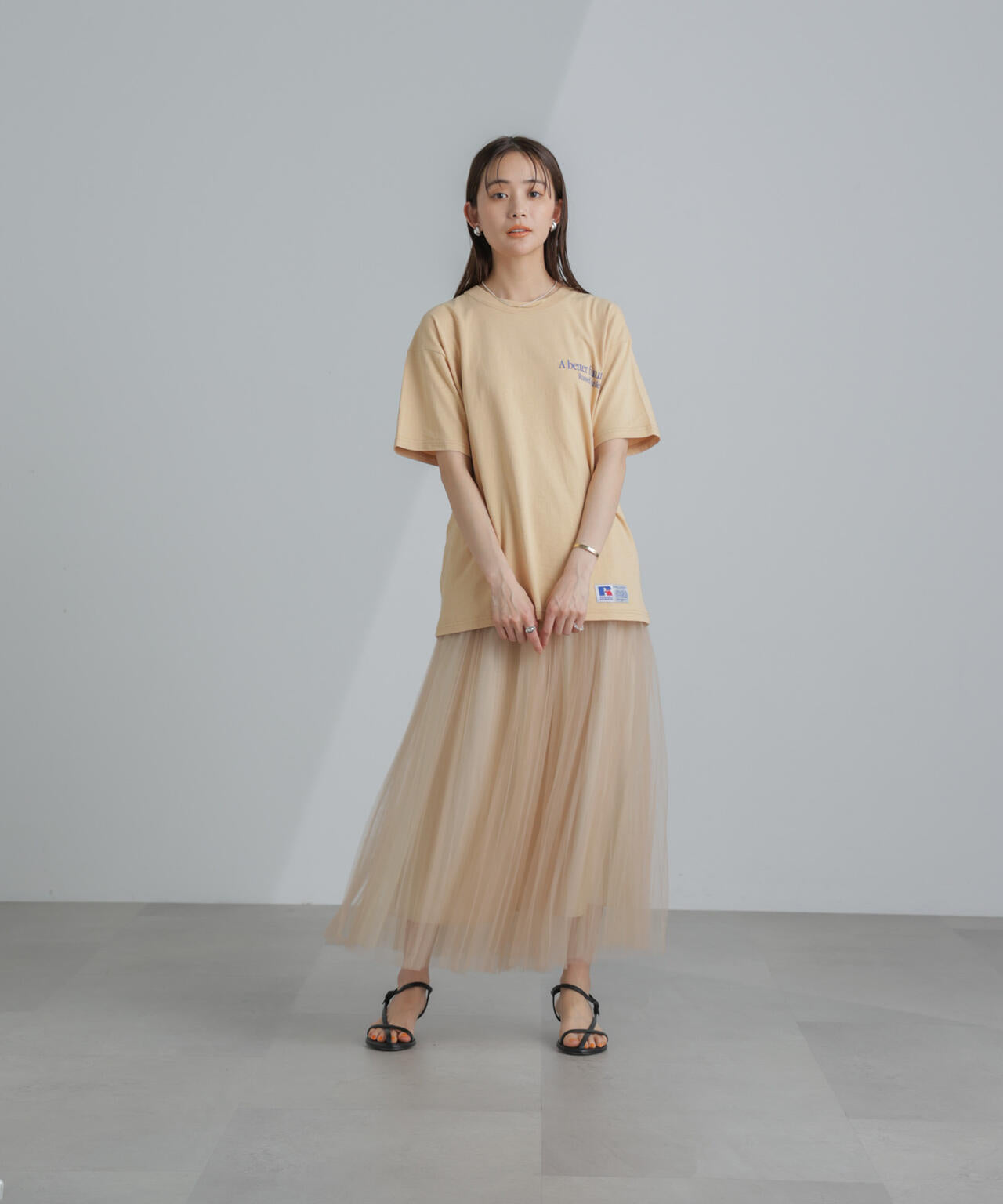 プリーツチュールスカート 6694130319