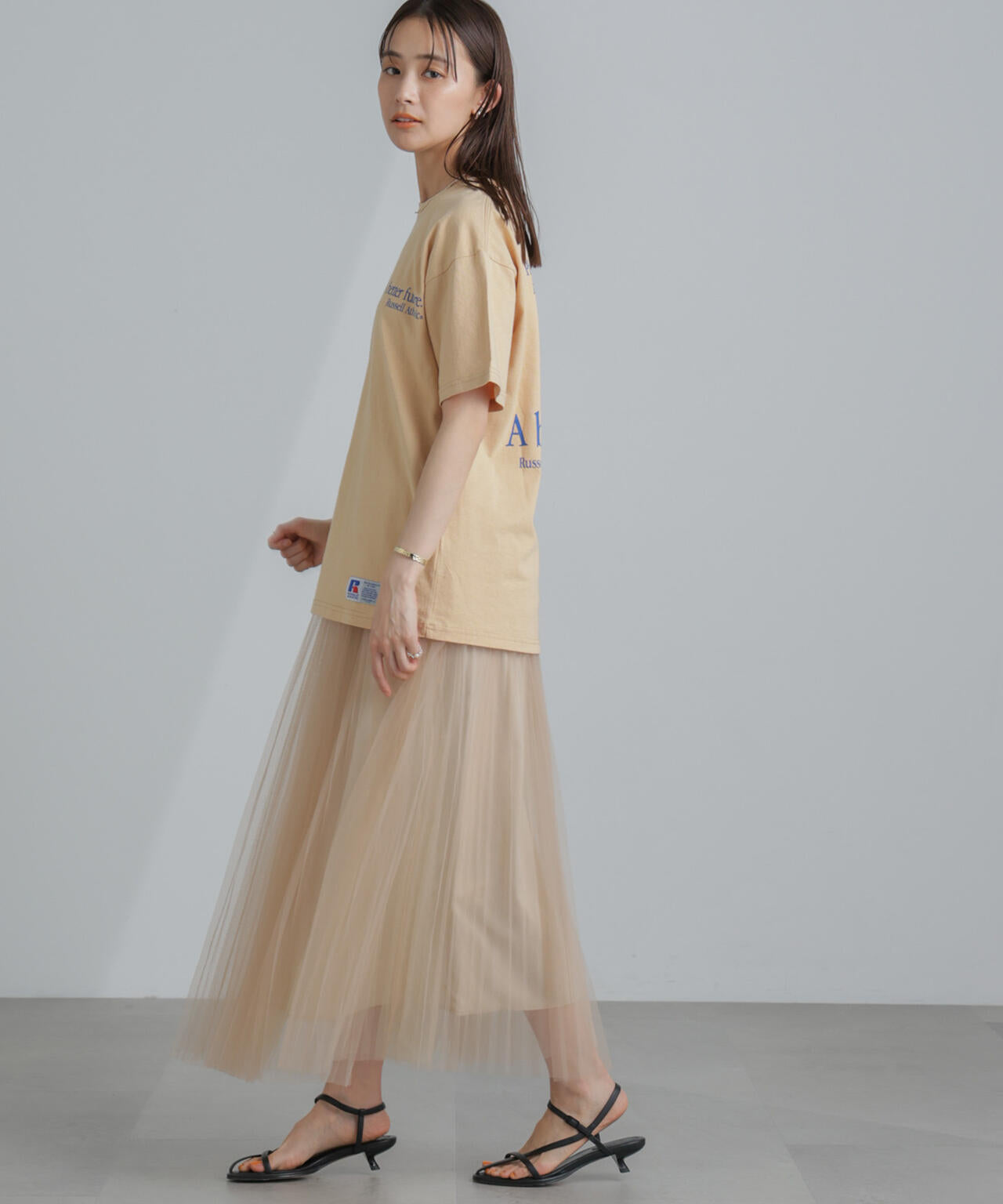 プリーツチュールスカート 6694130319