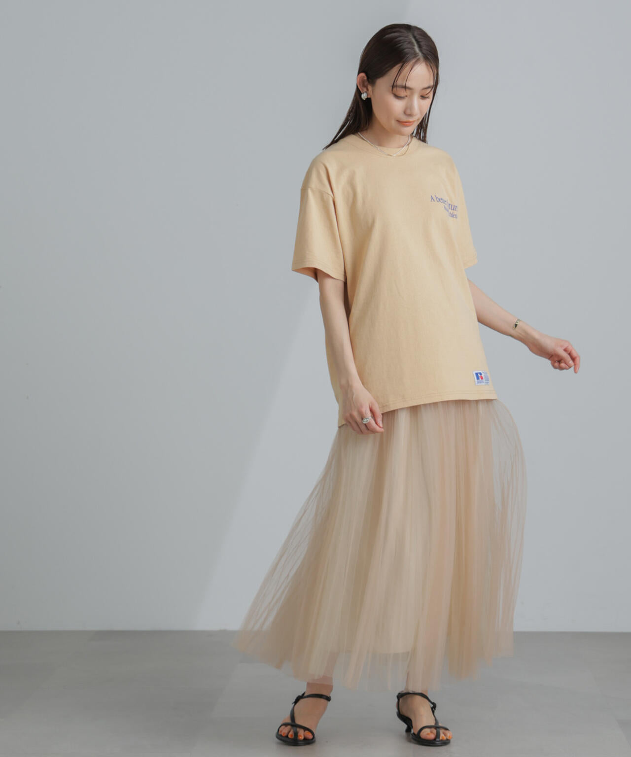 プリーツチュールスカート 6694130319