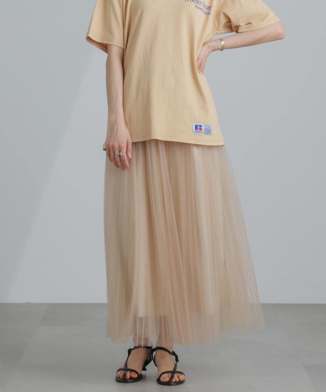 プリーツチュールスカート 6694130319