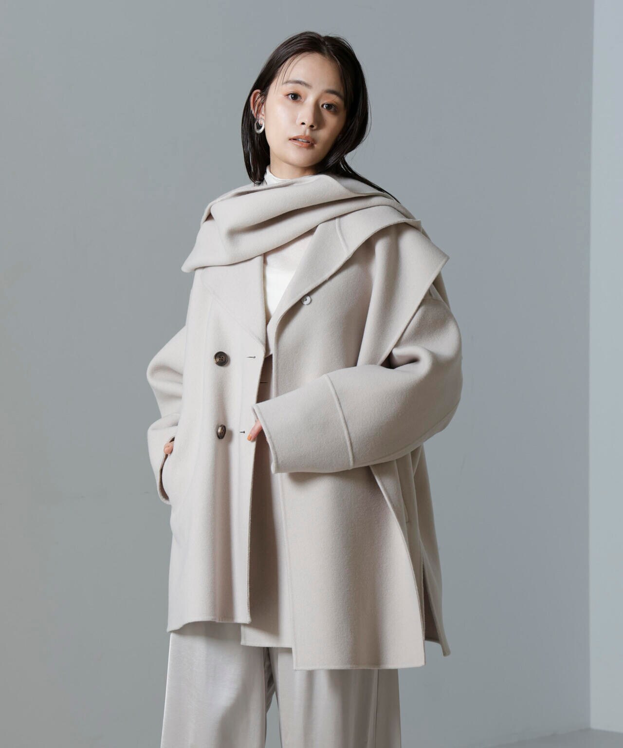 PURE LAMBS リバーミドルコート 6694211300