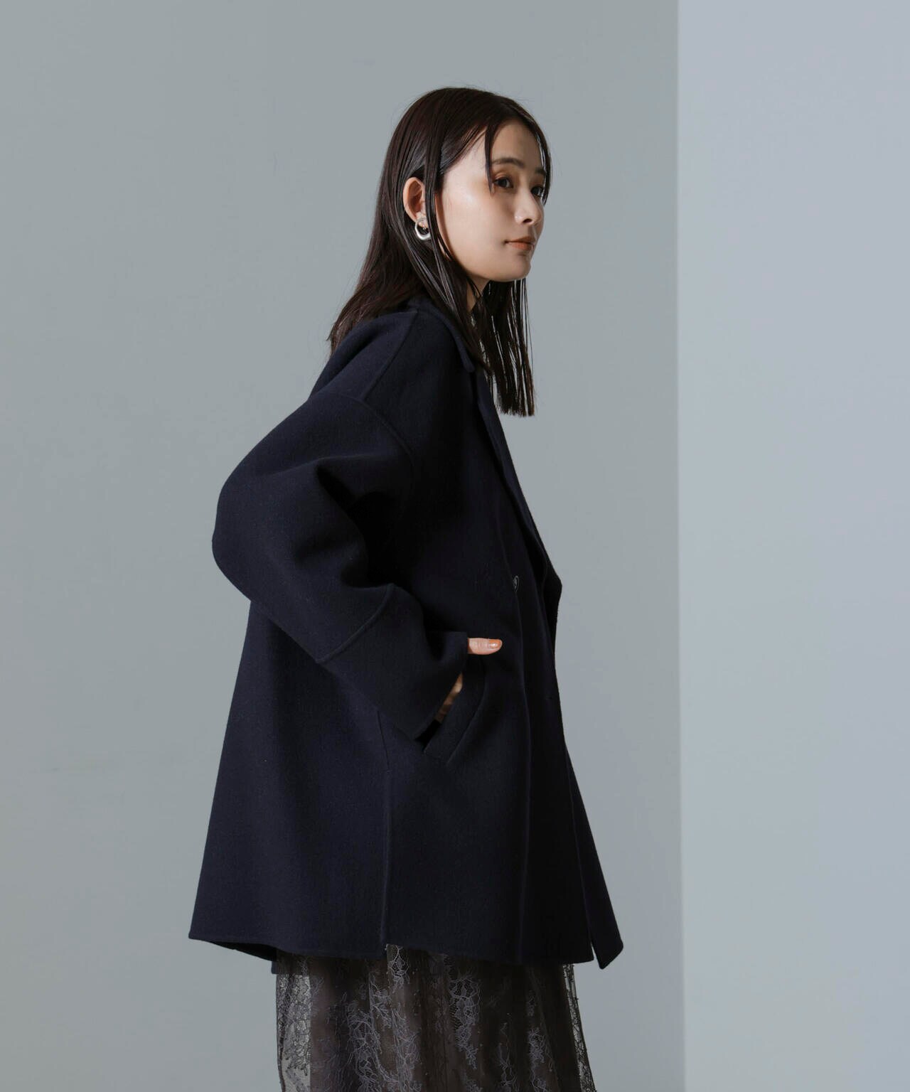 PURE LAMBS リバーミドルコート 6694211300