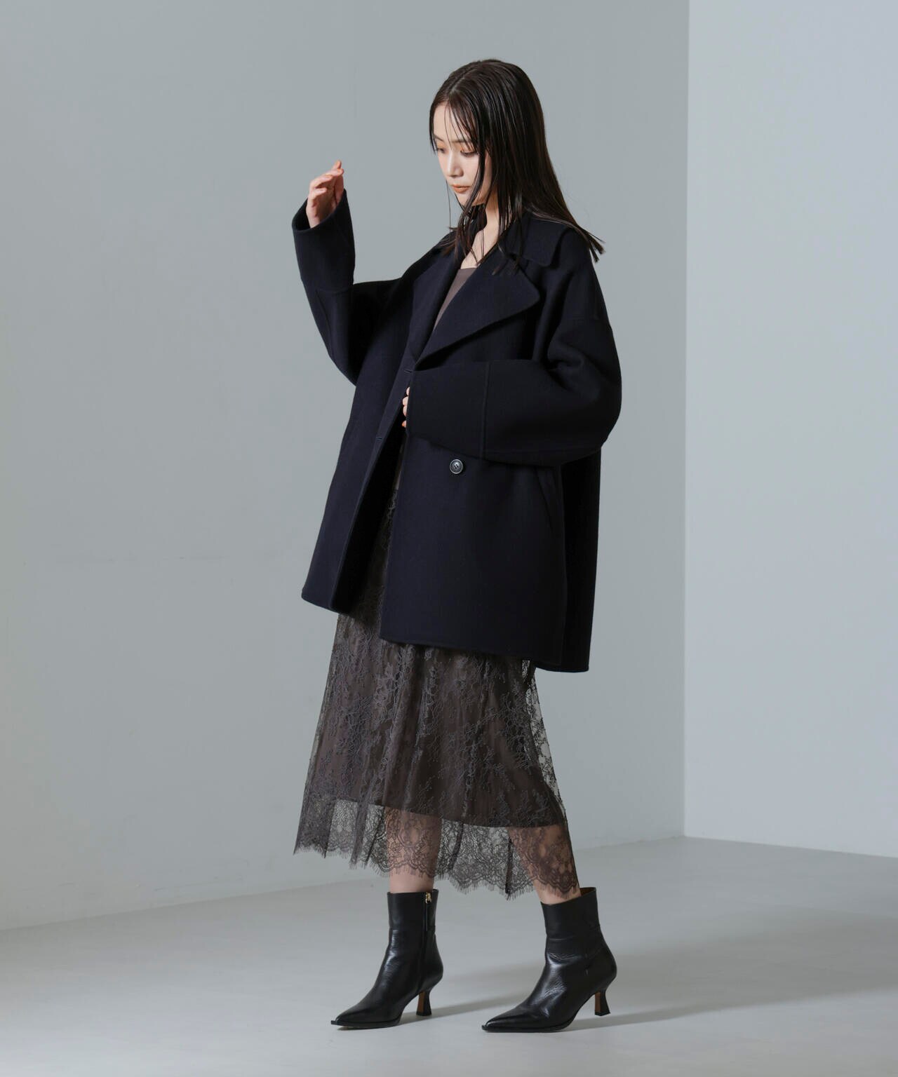 PURE LAMBS リバーミドルコート 6694211300