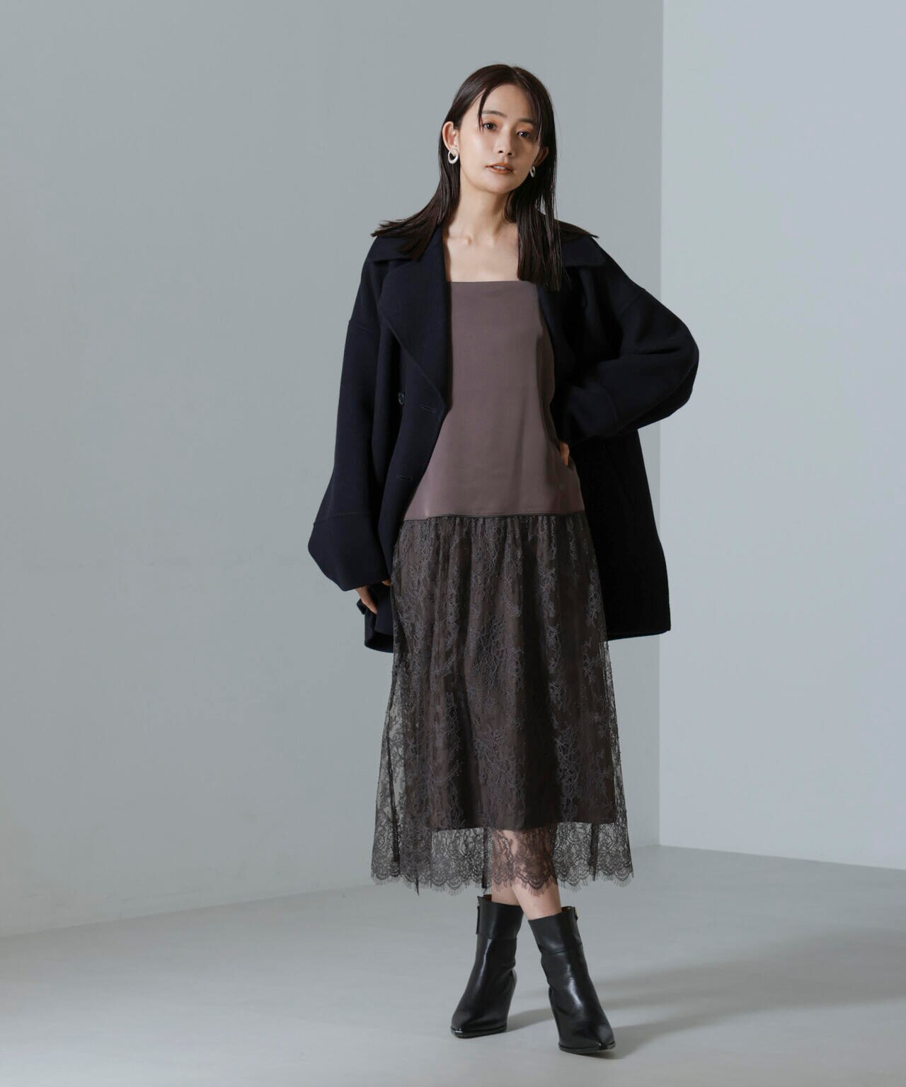 PURE LAMBS リバーミドルコート 6694211300